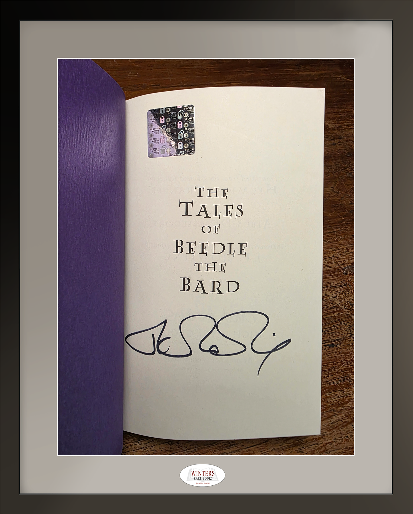 The Tales of Beedle the Bard - EXTREMELY RARE (1/8) signed First American Edition, First Printing