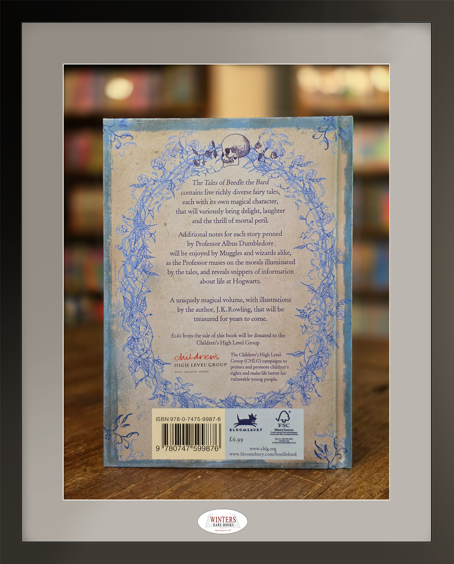 The Tales of Beedle the Bard – Signed on an extremely scarce Beedle the Bard bookplate