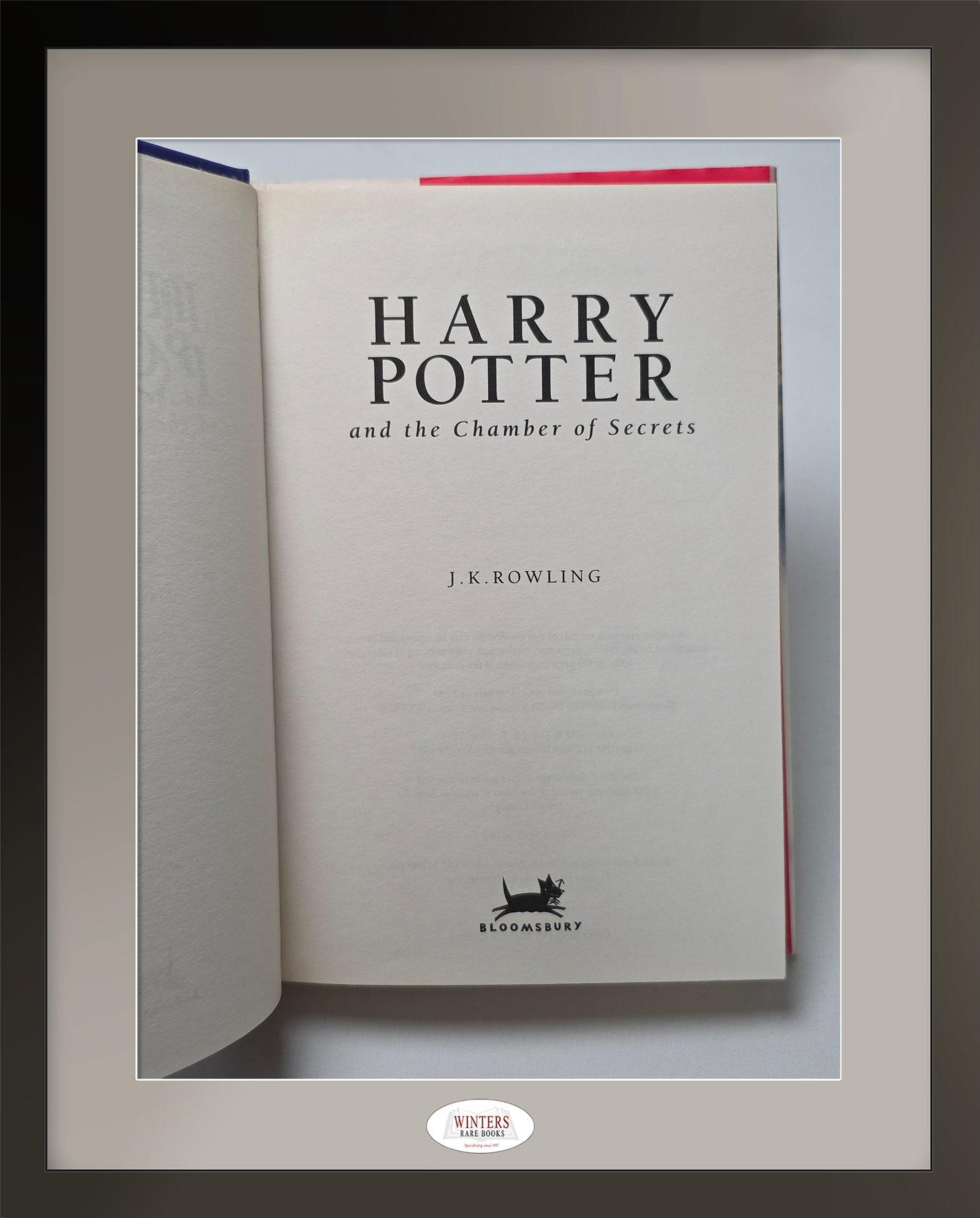 Harry Potter and the Chamber of Secrets – 1st Edition, 7th Printing