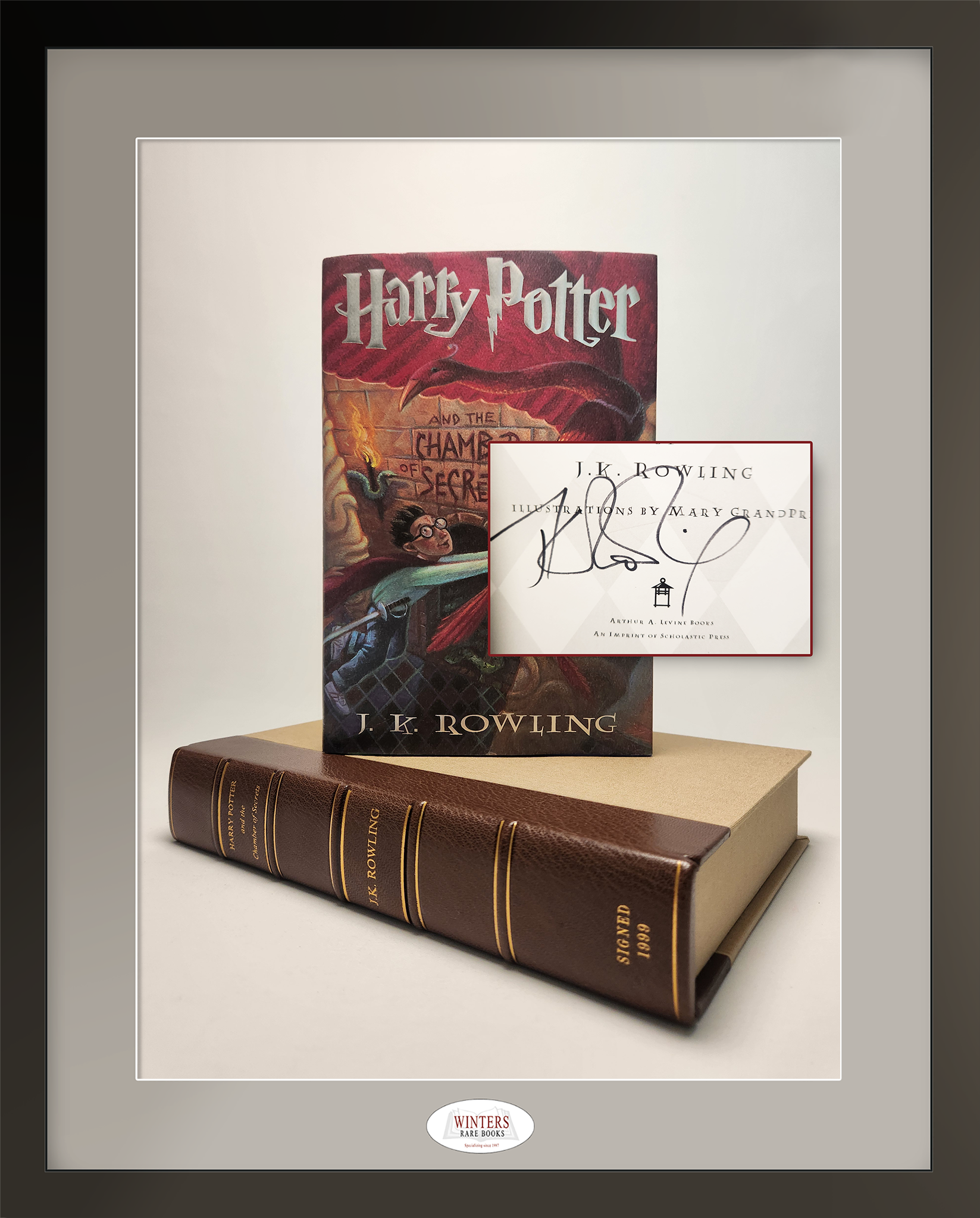 Harry Potter and the Chamber of Secrets first US edition, first printing signed