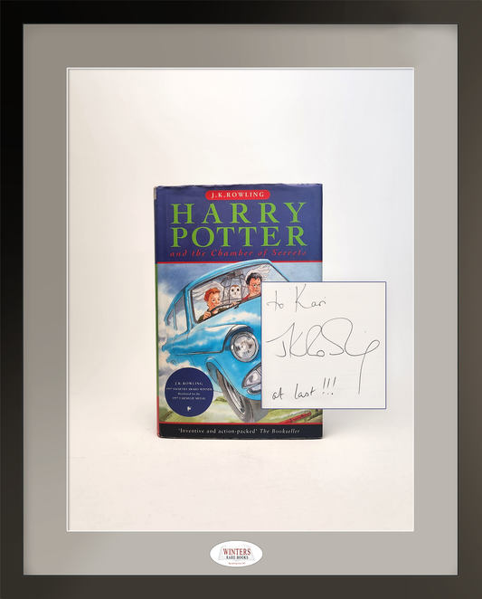 Inscribed copy Harry Potter and the Chamber of Secrets