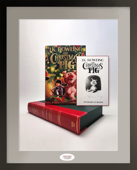 The Christmas pig by J.K. Rowling signed on added leaf