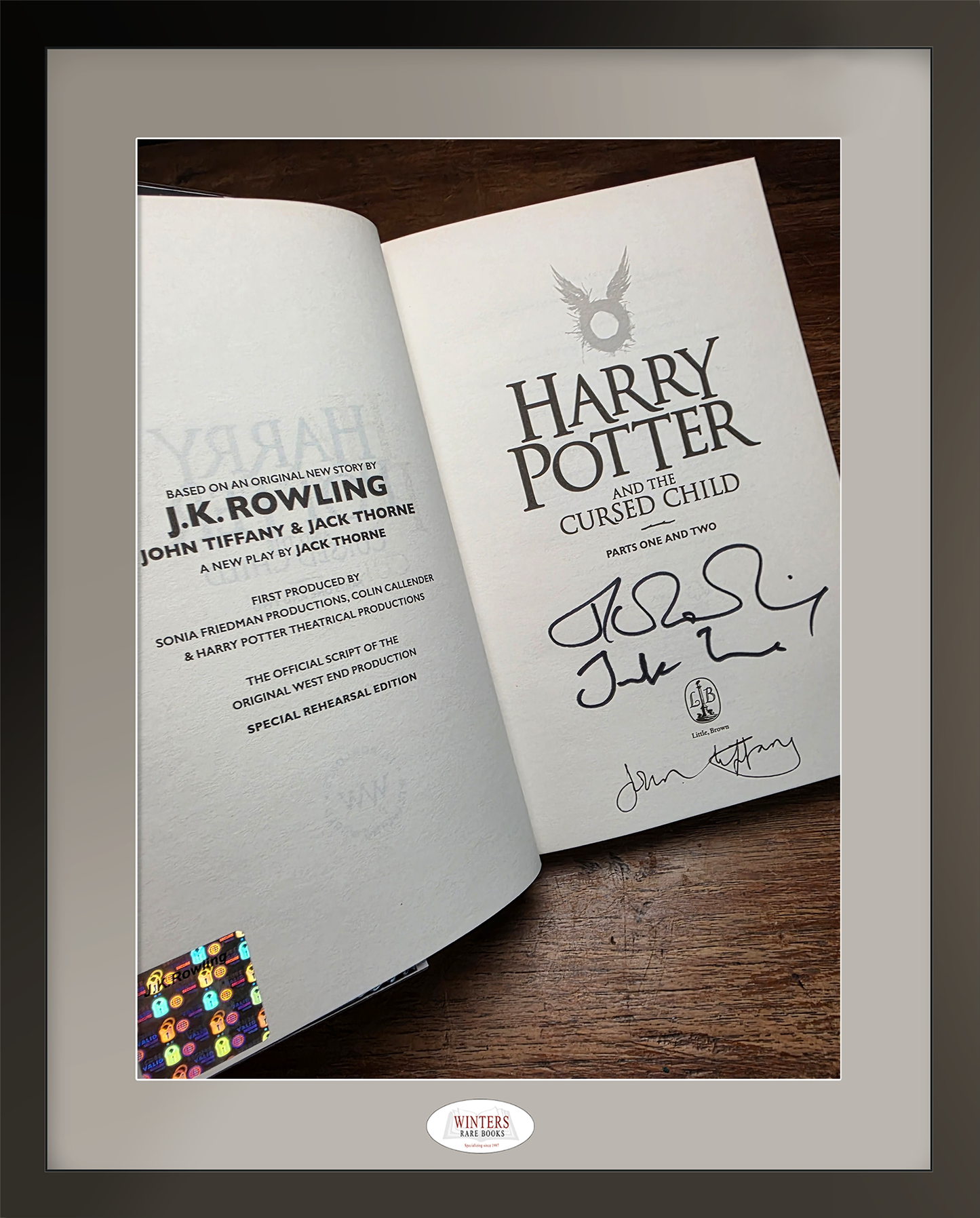 Harry Potter and the Cursed Child – Signed by J.K. Rowling, John Tiffany & Jack Thorne
