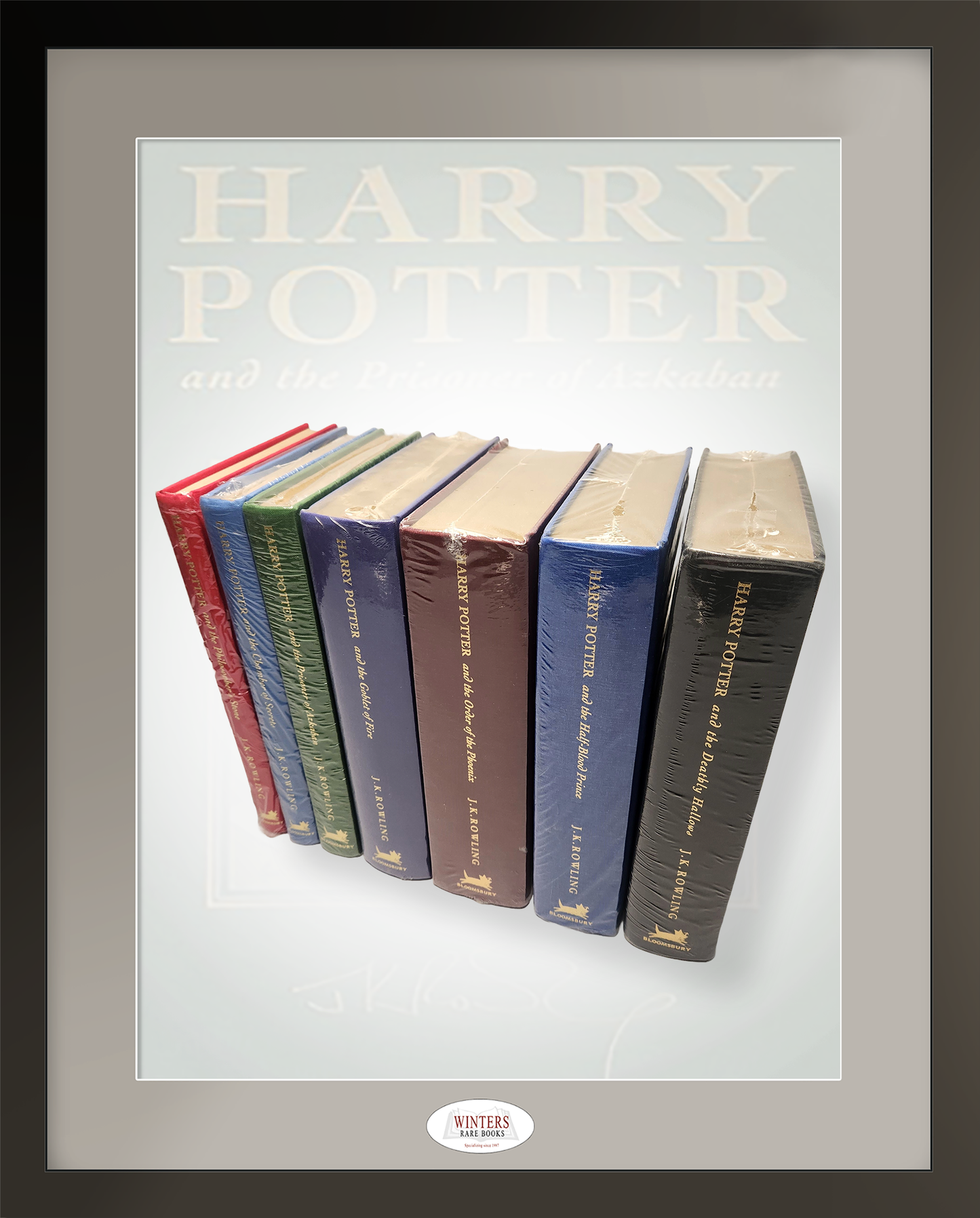 Complete set of Harry Potter DELUXE first editions, first printings – NEAR PRISTINE