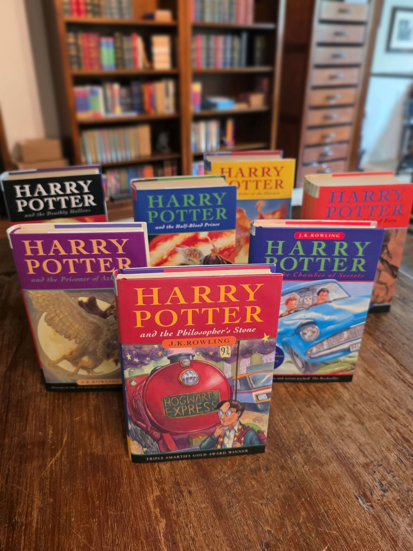 Harry Potter Series – Complete Set of First UK Edition Hardbacks