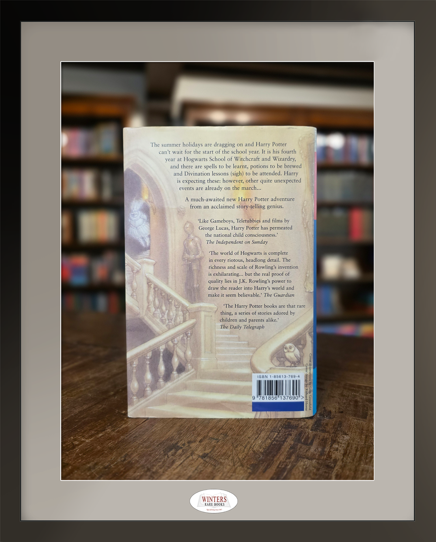 Harry Potter and the Goblet of Fire – Ultra-rare (1/1) inscribed first Ted Smart edition, first printing
