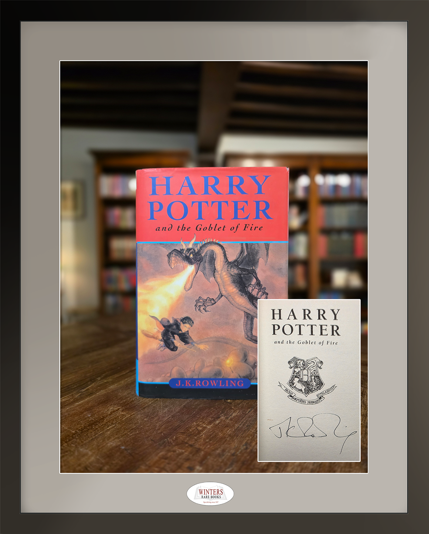 Harry Potter and the Goblet of Fire first Ted Smart Edition signed