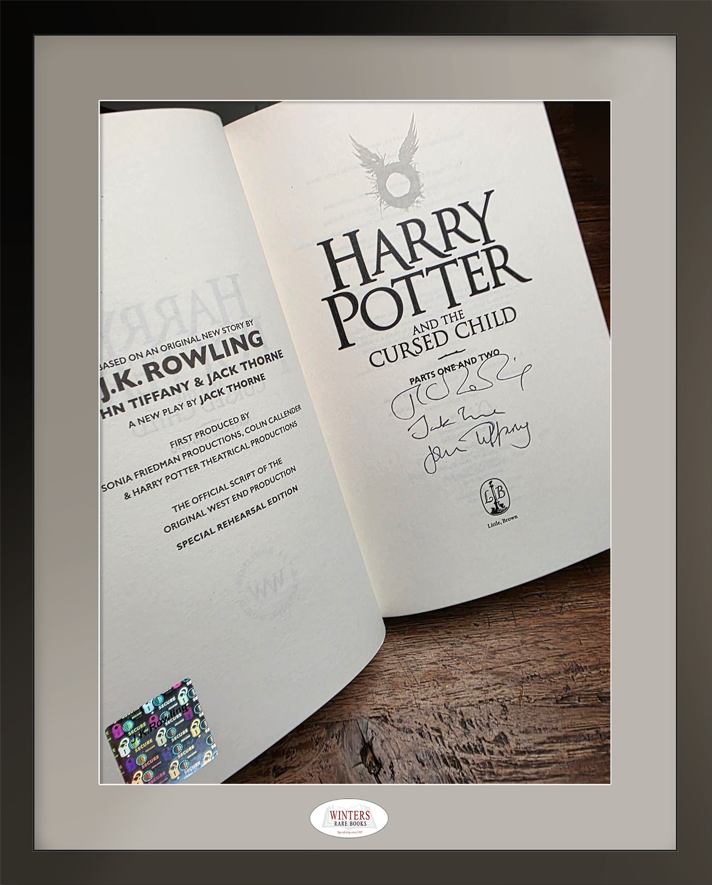 Harry Potter and the Cursed Child- EXTREMELY RARE TRIPLE-SIGNED COPY