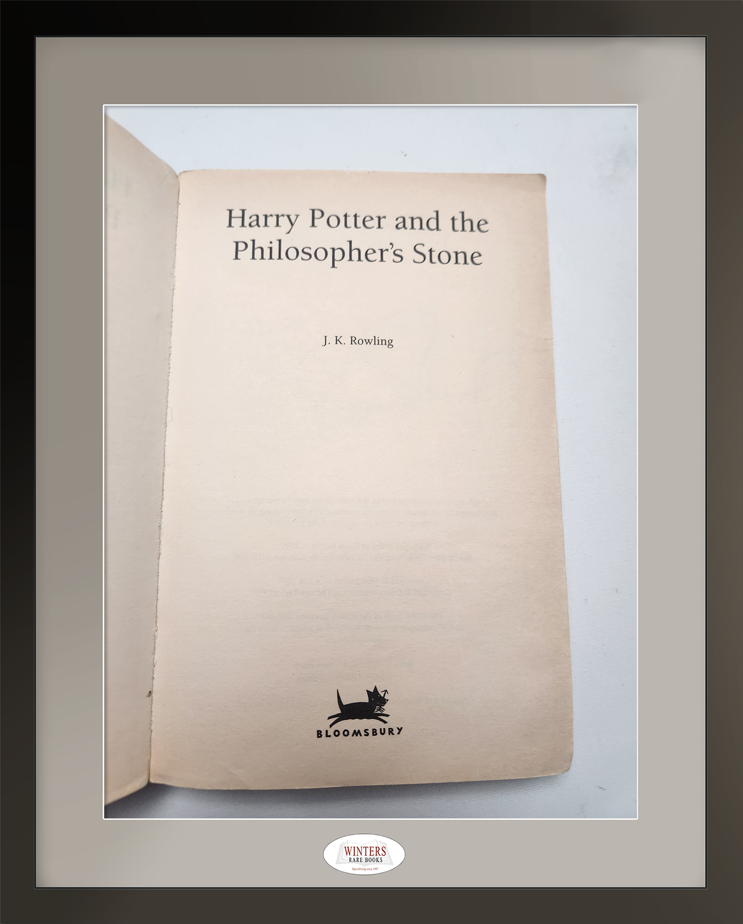 Harry Potter and the Philosopher’s Stone – 8th Printing, Signed