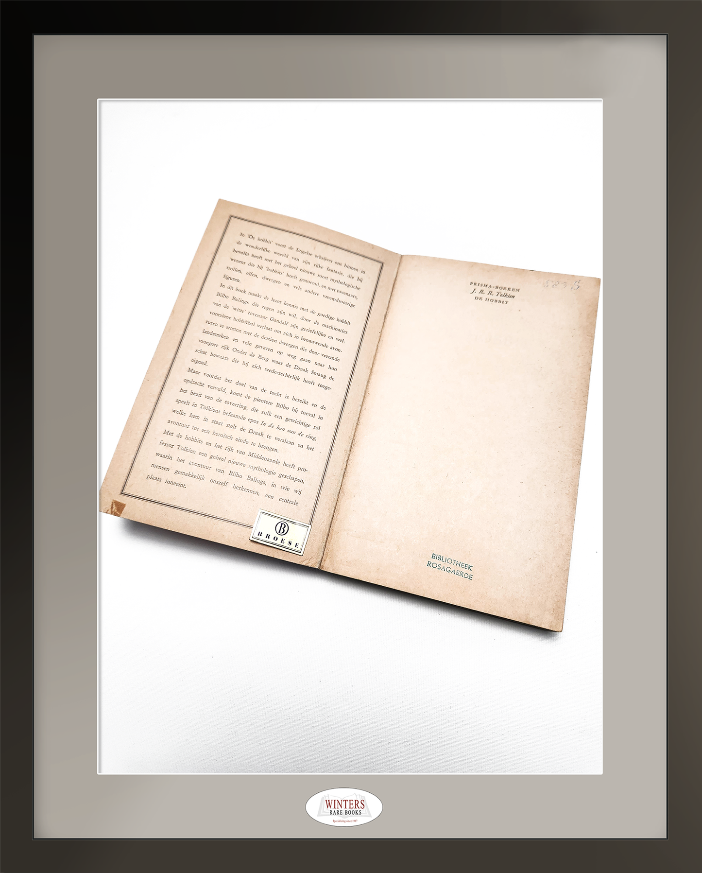 The Hobbit (De Hobbit)- First Dutch Translation 1960
