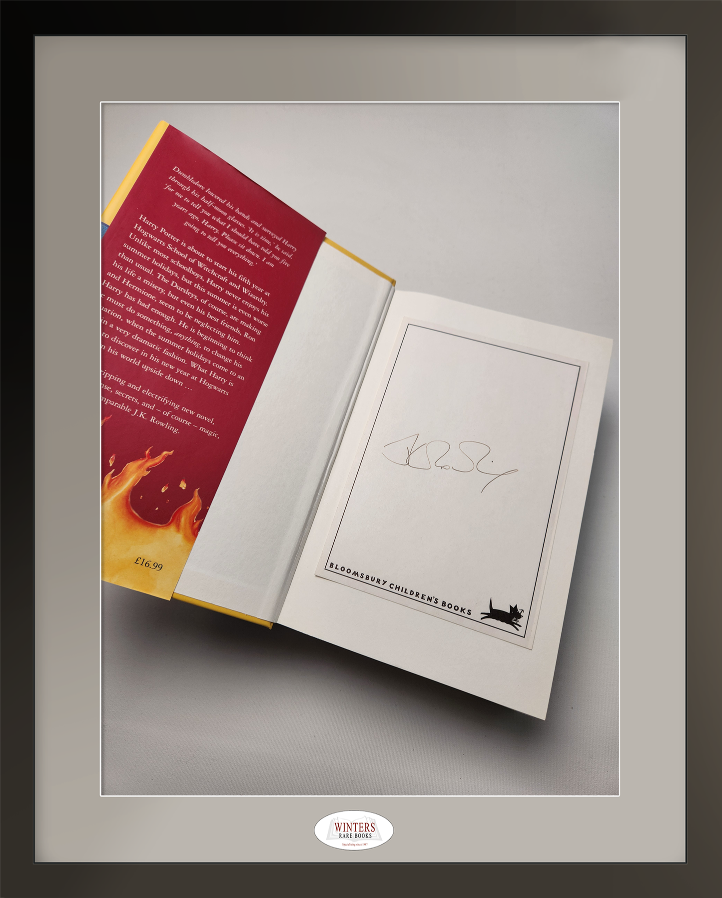 Harry Potter and the Order of the Phoenix – Signed on loosely inserted bookplate