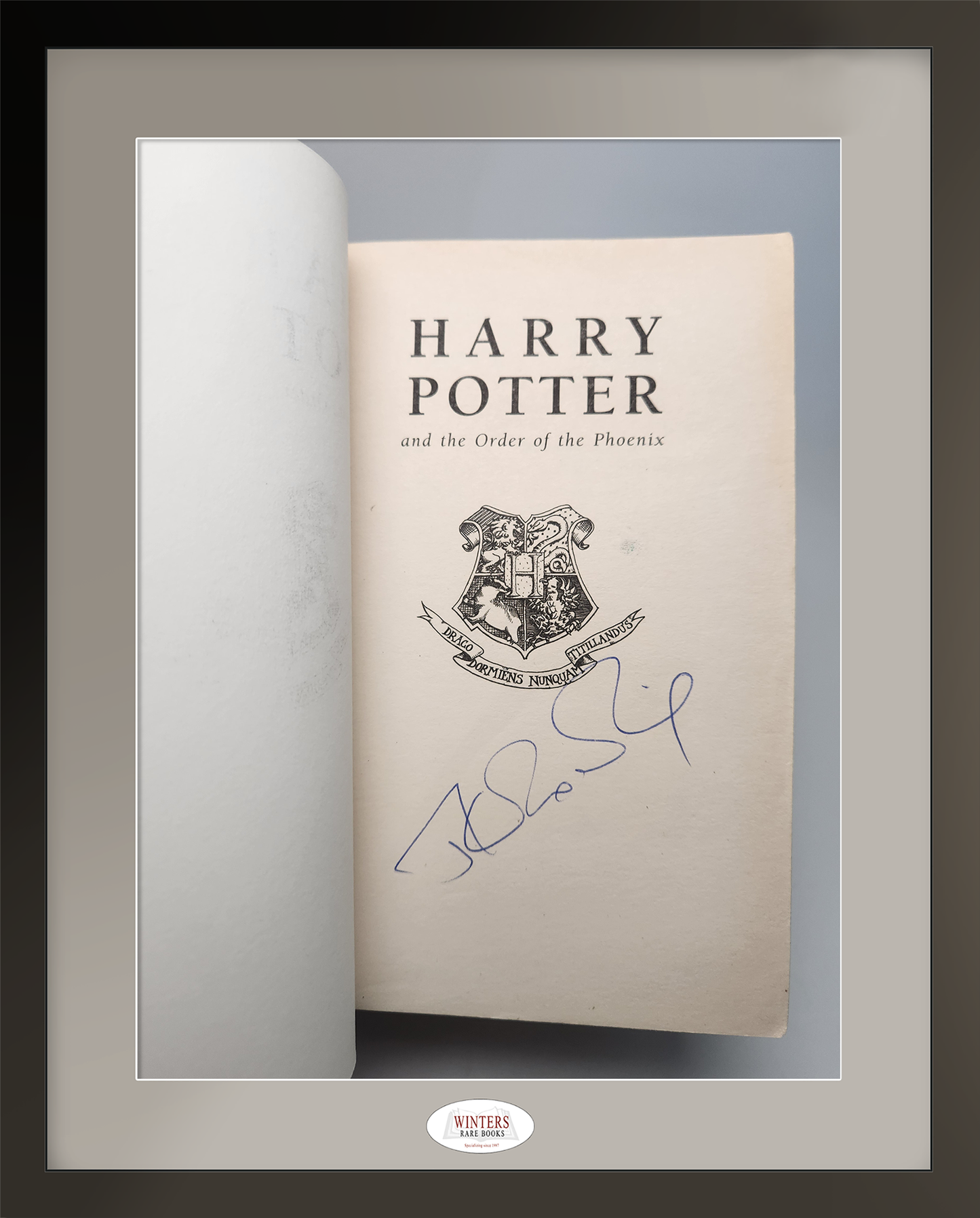 Harry Potter and the Order of the Phoenix – signed first edition, first printing