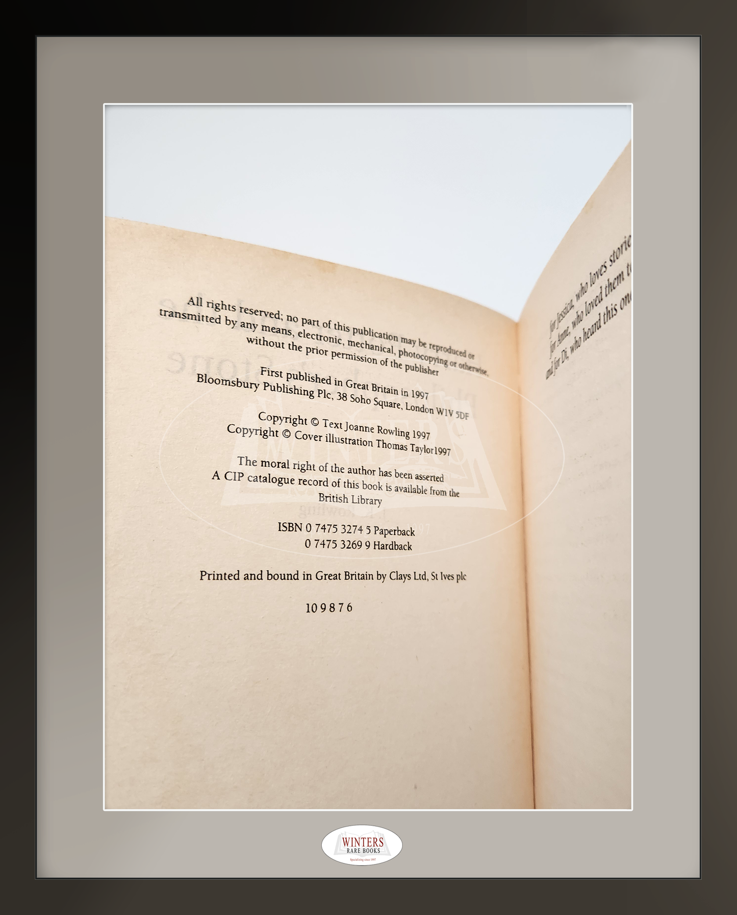 Harry Potter and the Philosopher’s Stone – UNKNOWN 6th Softcover Printing