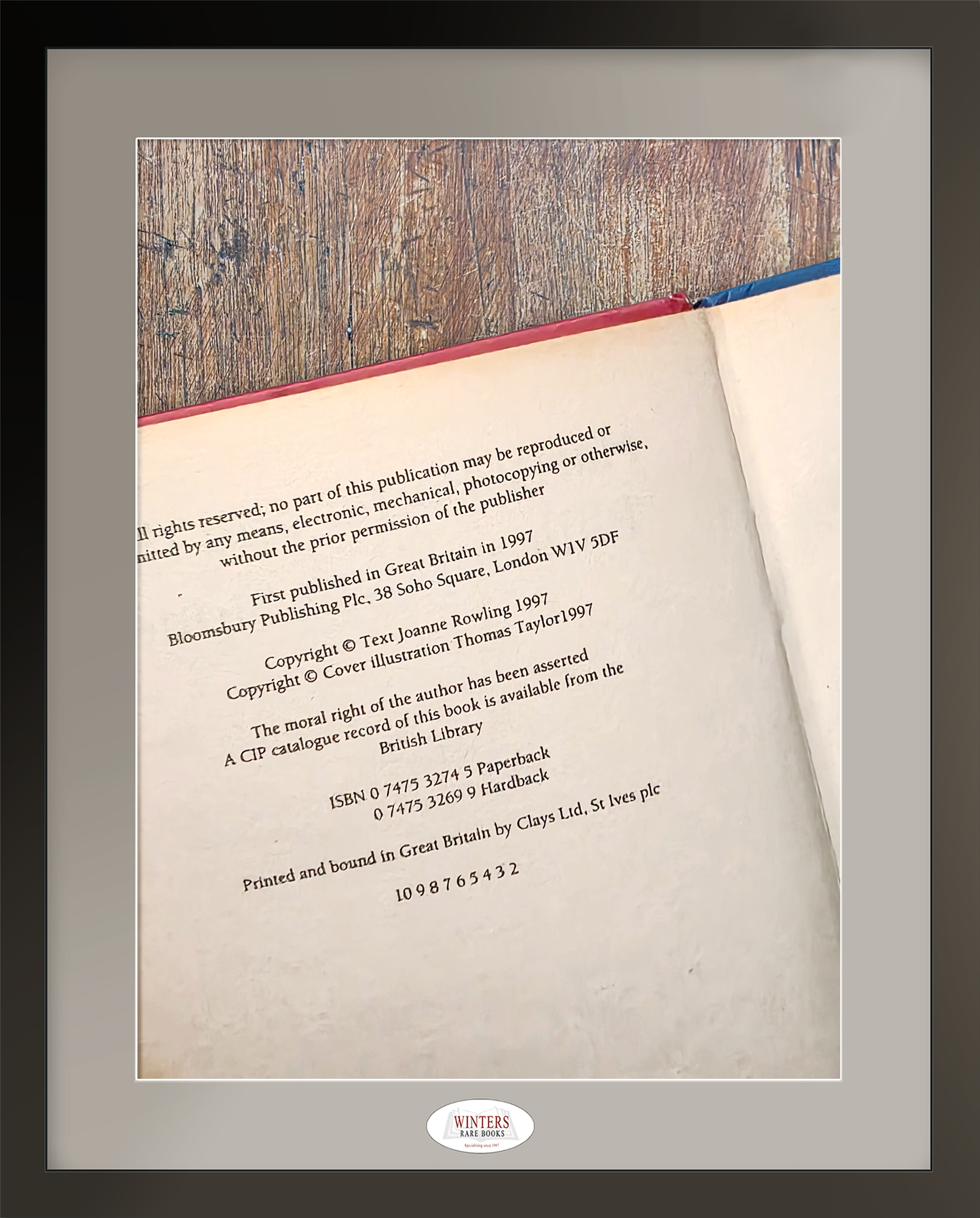 Harry Potter and the Philosopher’s Stone - First edition, second hardback printing