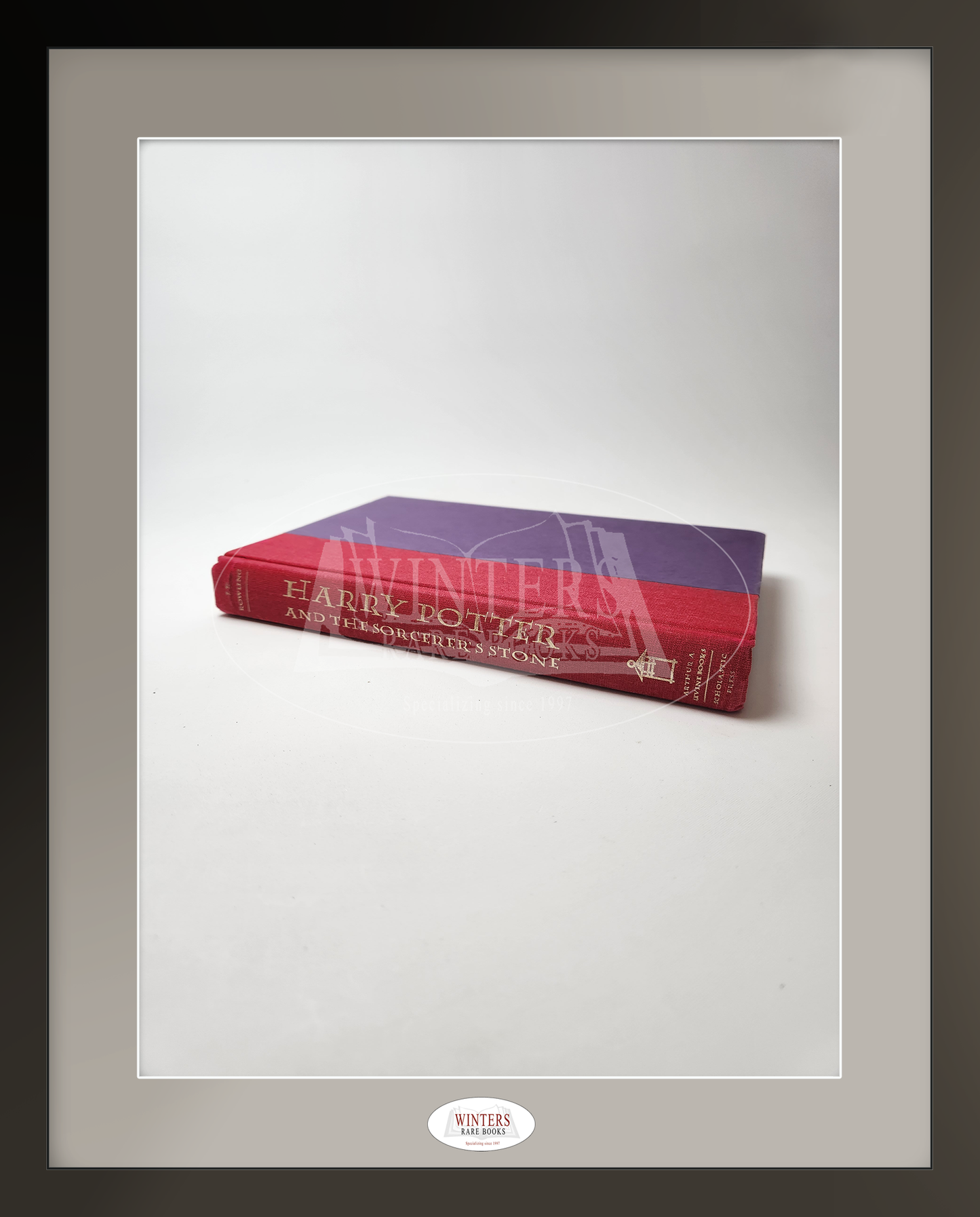 Harry Potter and the Sorcerer’s Stone (USA-adapted title of Harry Potter and the Philosopher’s Stone) – signed in year of publication 1998