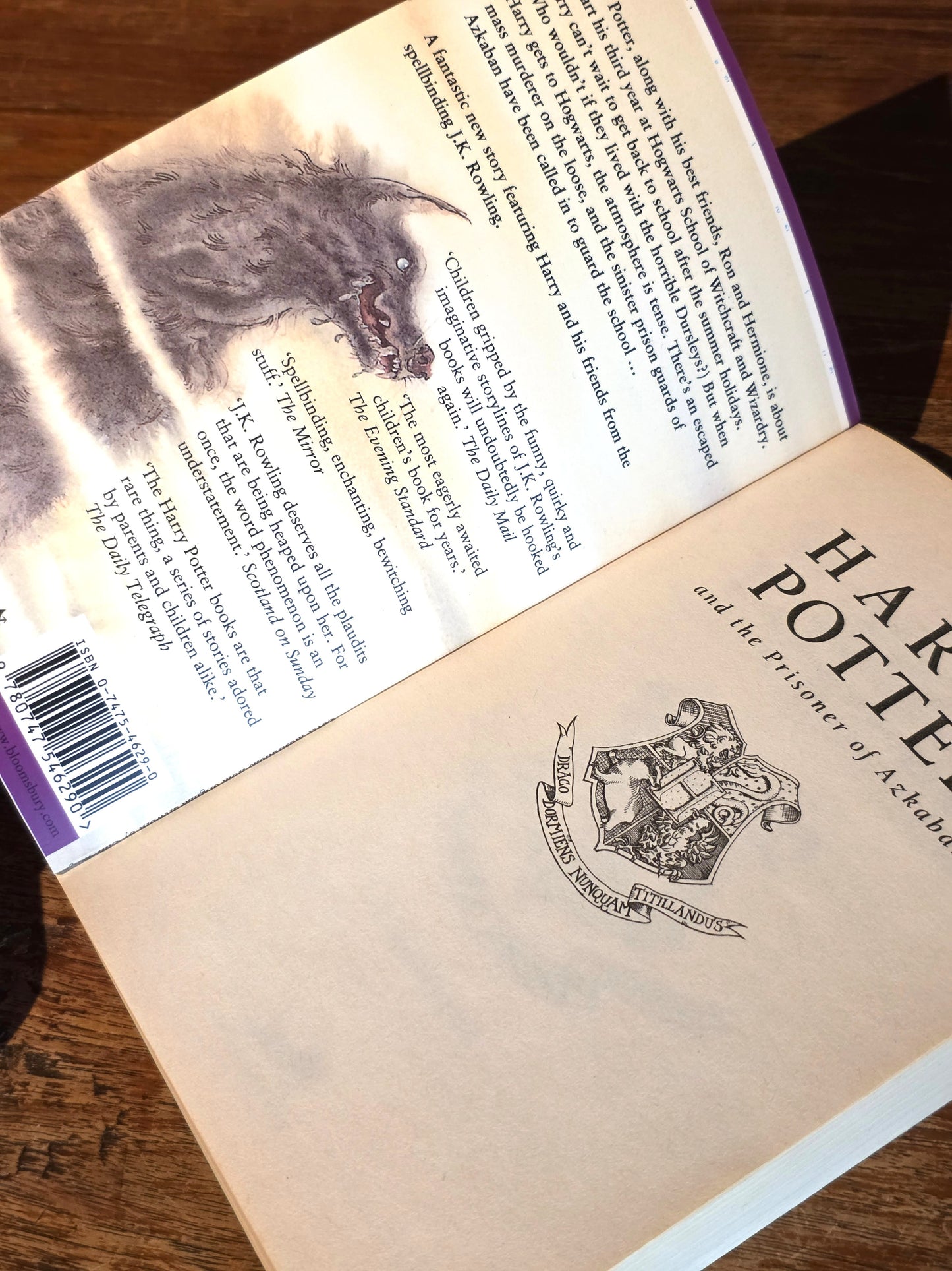 Harry Potter & the Prisoner of Azkaban – Unique inside-out bound and misprinted copy