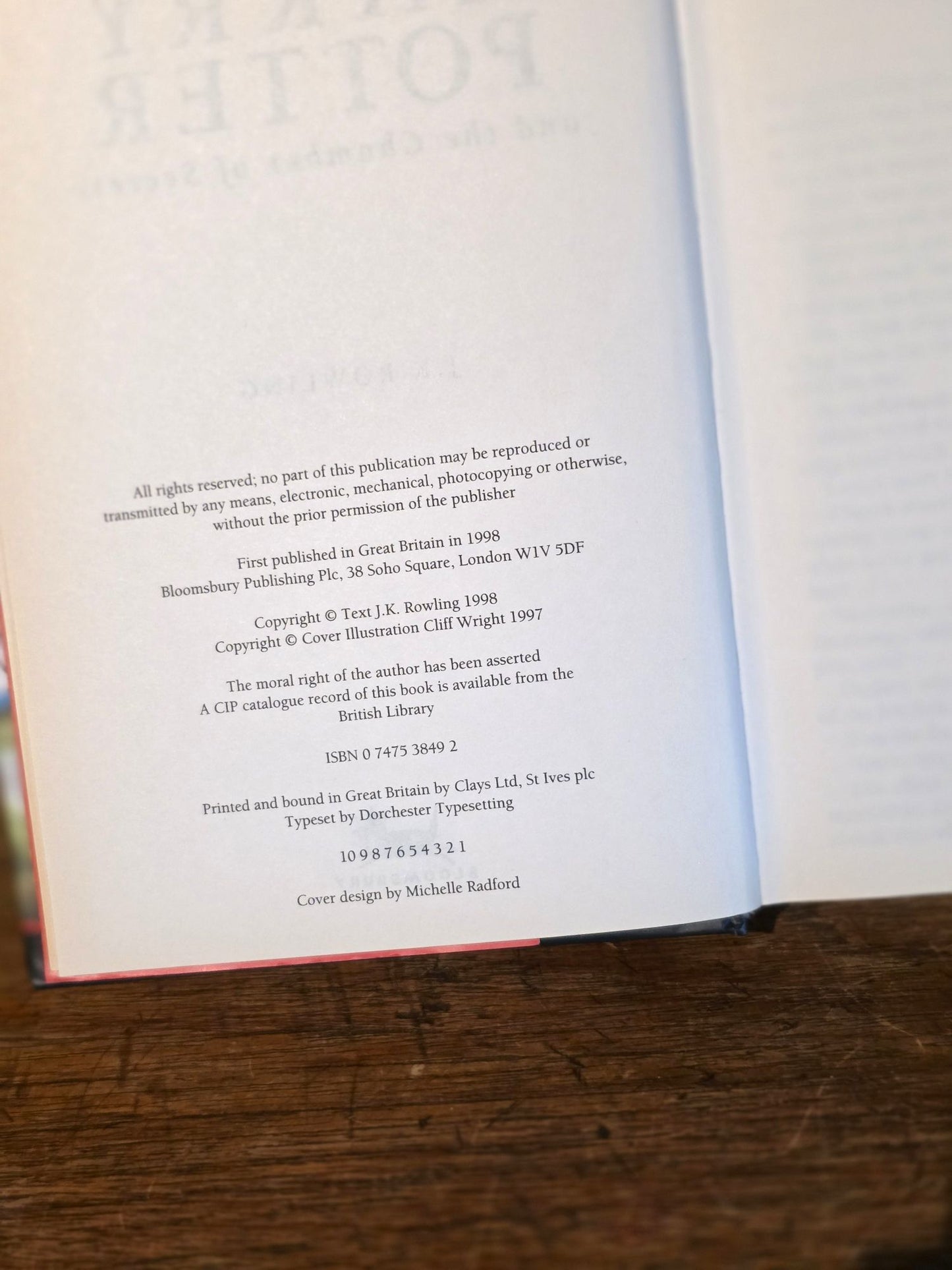 Harry Potter and the Chamber of Secrets - First Edition, First Printing