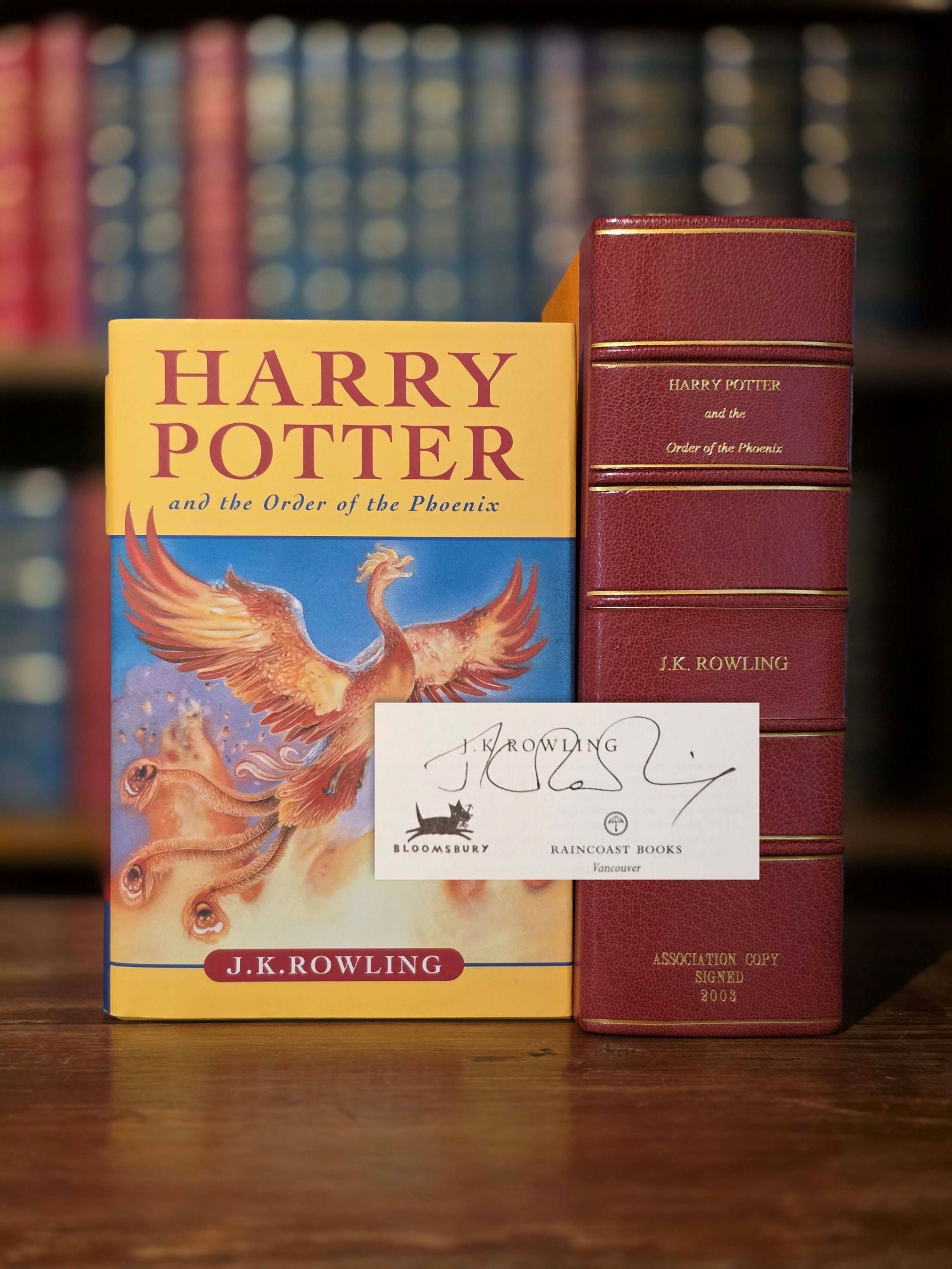 Harry Potter and the Order of the Phoenix – Signed association copy