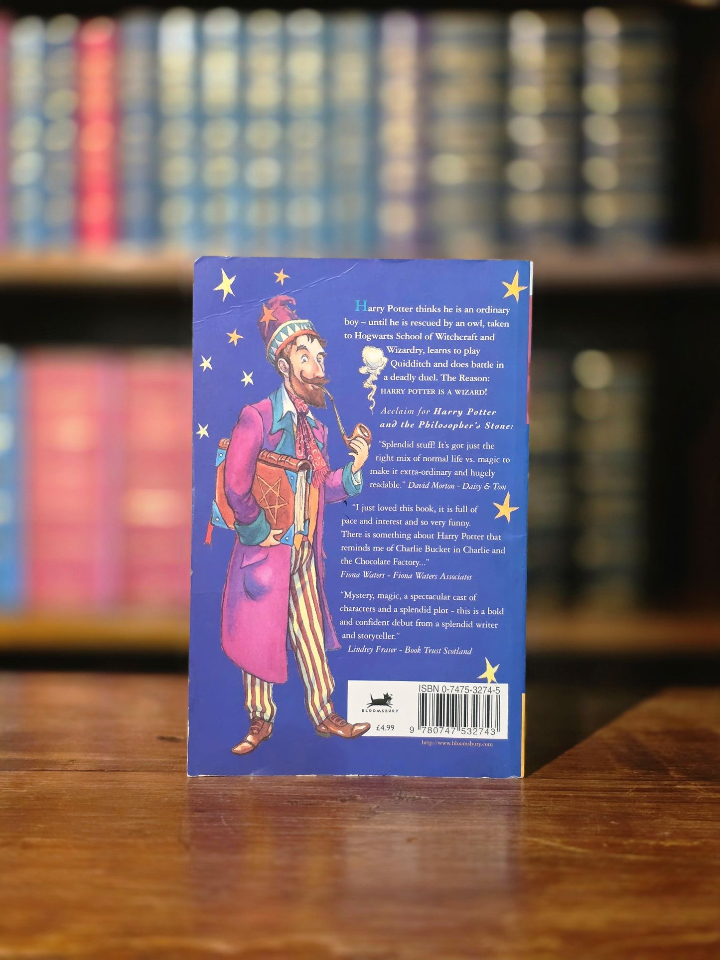 Harry Potter and the Philosopher's Stone - first edition, fifth printing - Wendy Cooling quote