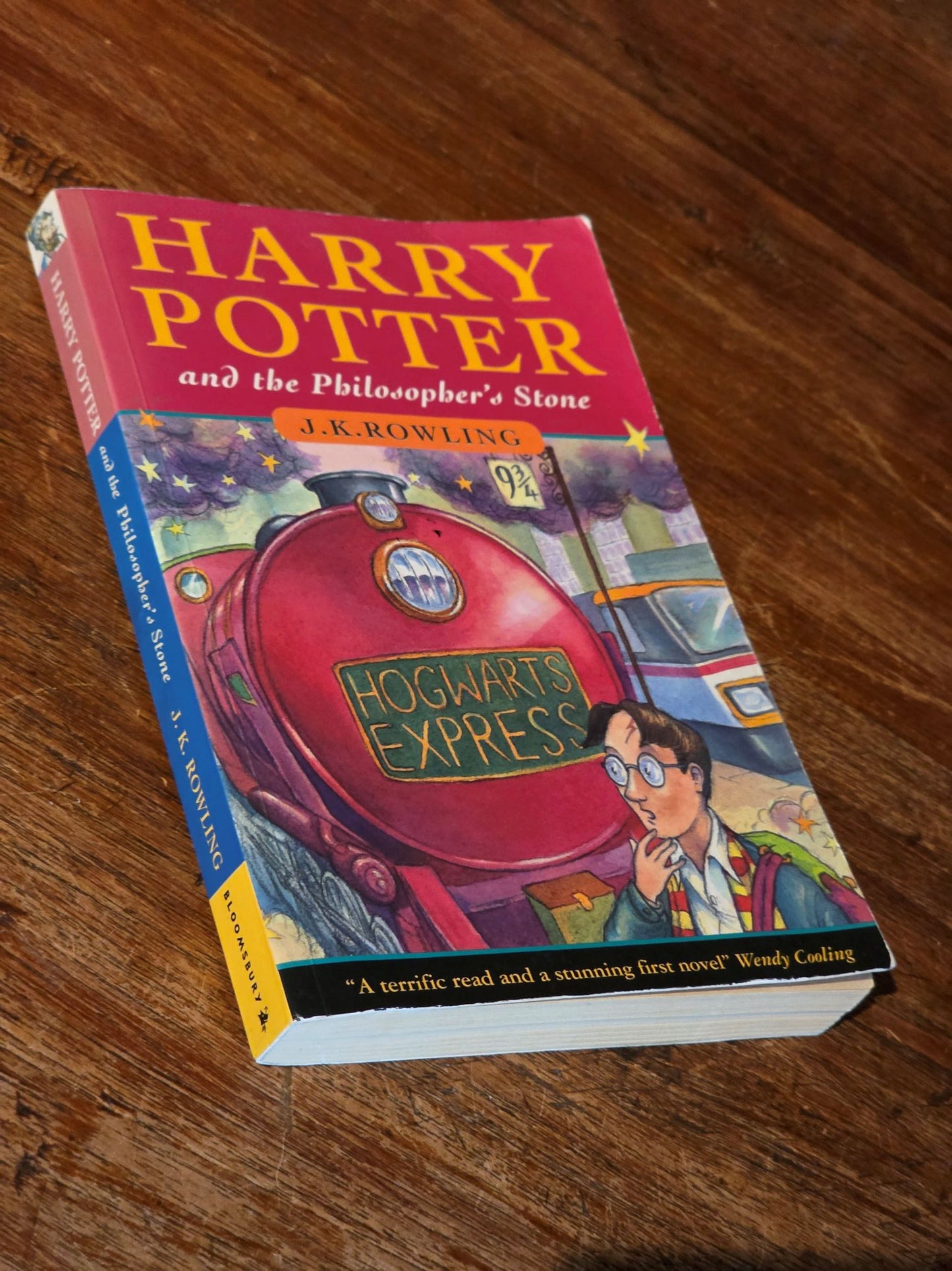 Harry Potter and the Philosopher's Stone - first edition, fifth printing - Wendy Cooling quote