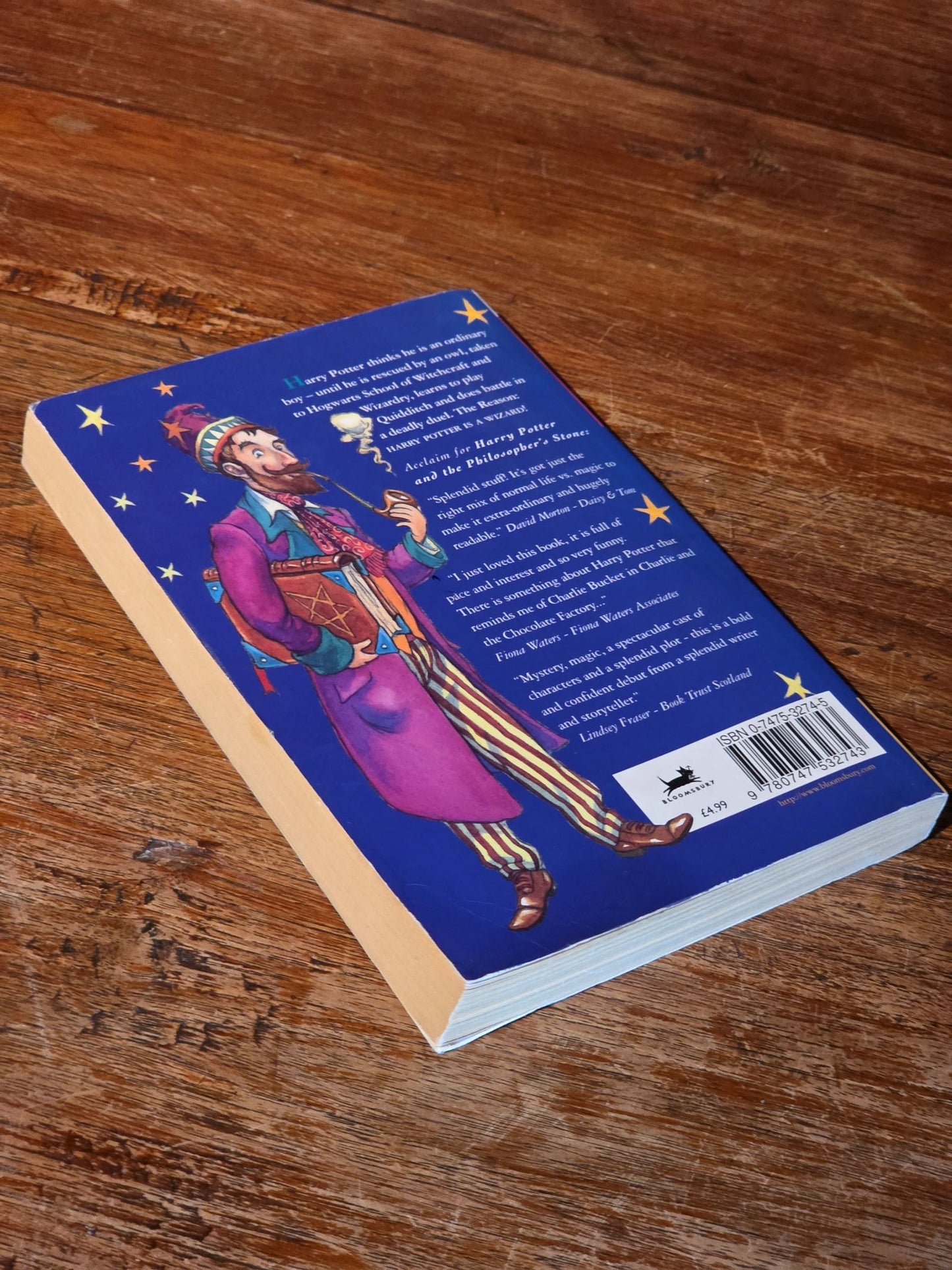 Harry Potter and the Philosopher's Stone - first edition, fifth printing - Wendy Cooling quote