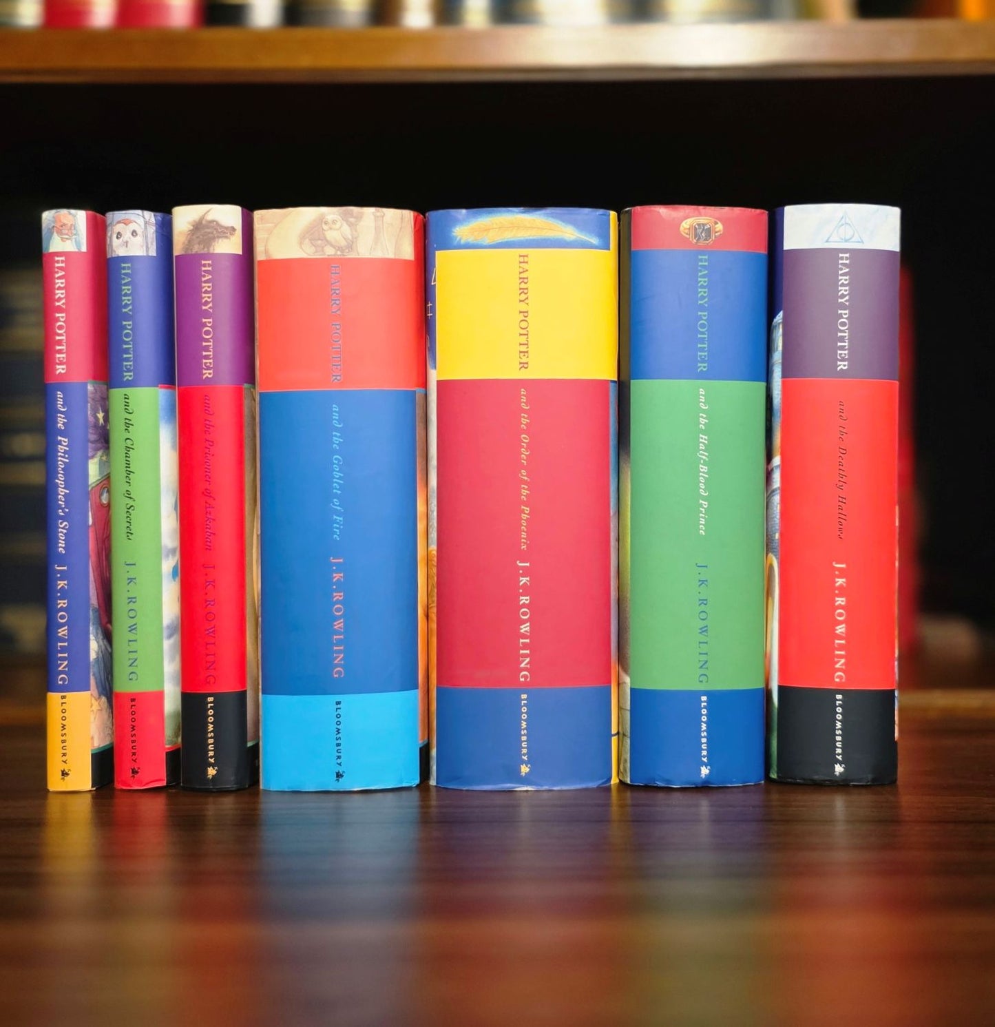 Harry Potter series – complete set of first UK edition hardbacks