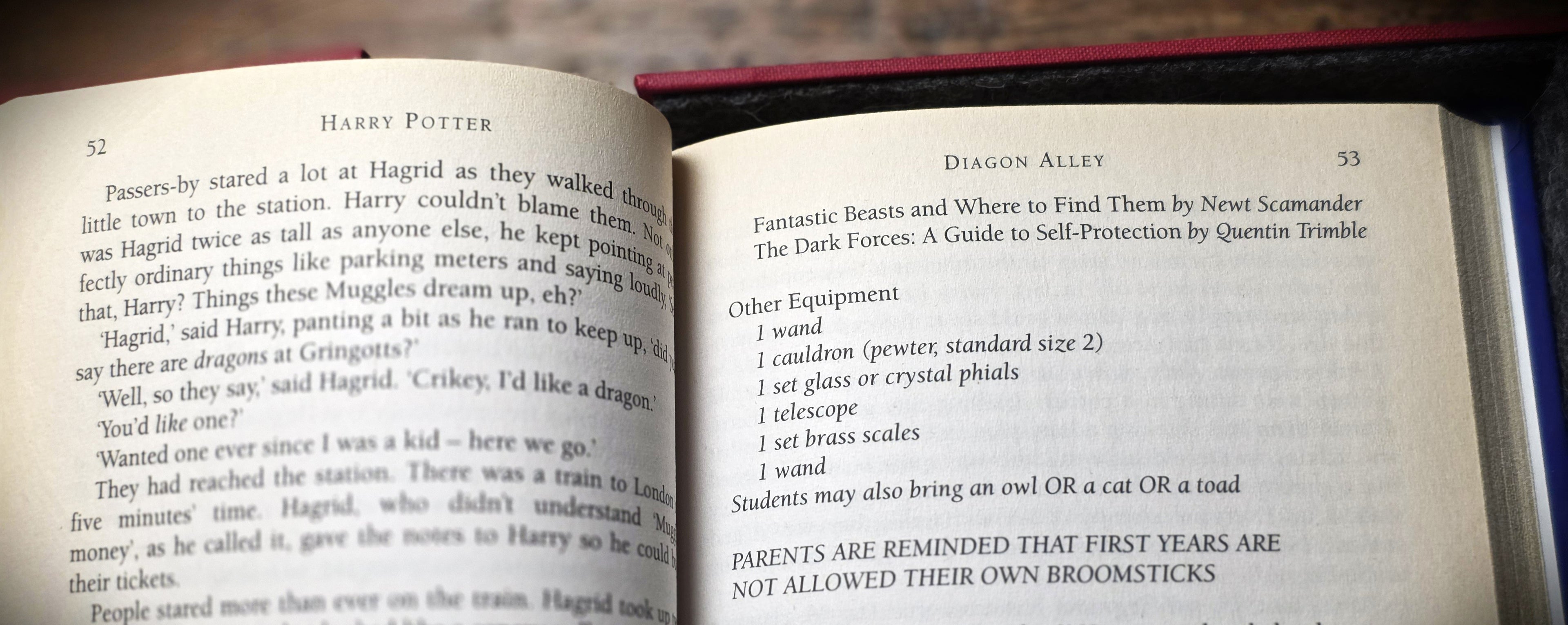 Page 53 Double Wand error of Harry Potter and the Philosopher's Stone