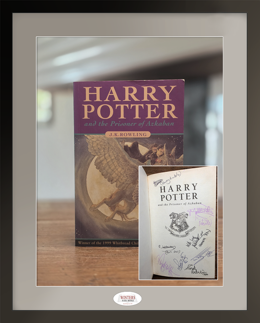 Harry Potter and the Prisoner of Azkaban signed by cast and stunt doubles
