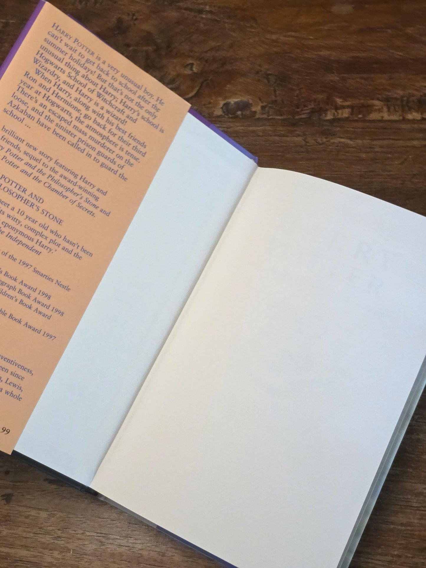 Harry Potter and the Prisoner of Azkaban first edition, first printing, first state