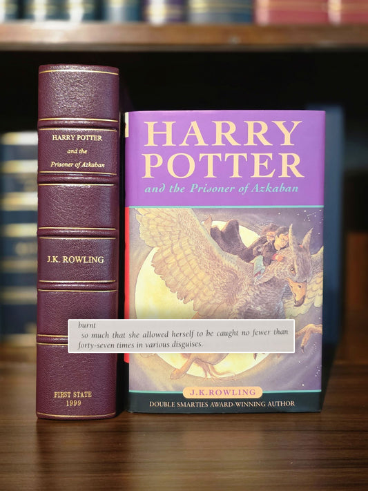Harry Potter and the Prisoner of Azkaban first edition, first printing, first state