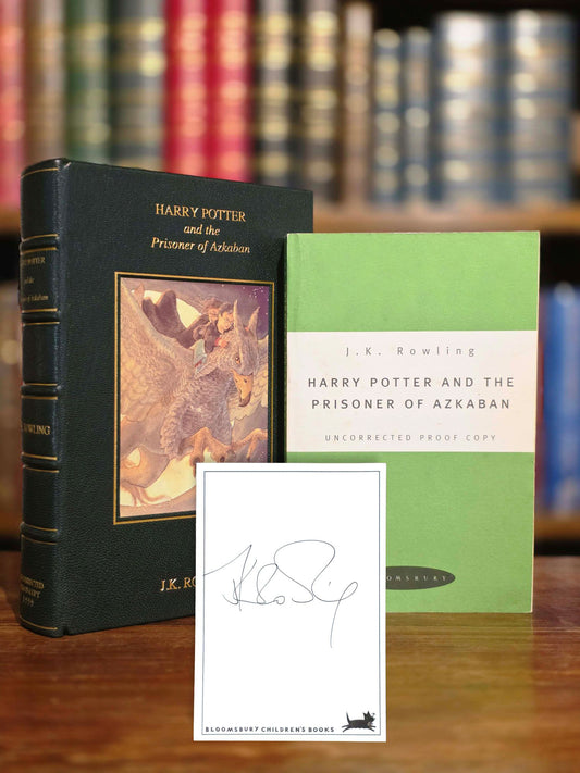Harry Potter and the Prisoner of Azkaban – Uncorrected Proof Copy (Green Variant) – Signed Bloomsbury Bookplate