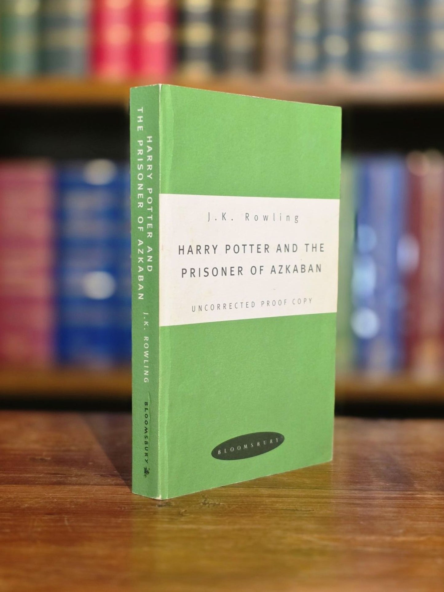 Harry Potter and the Prisoner of Azkaban – Uncorrected Proof Copy (Green Variant) – Signed Bloomsbury Bookplate