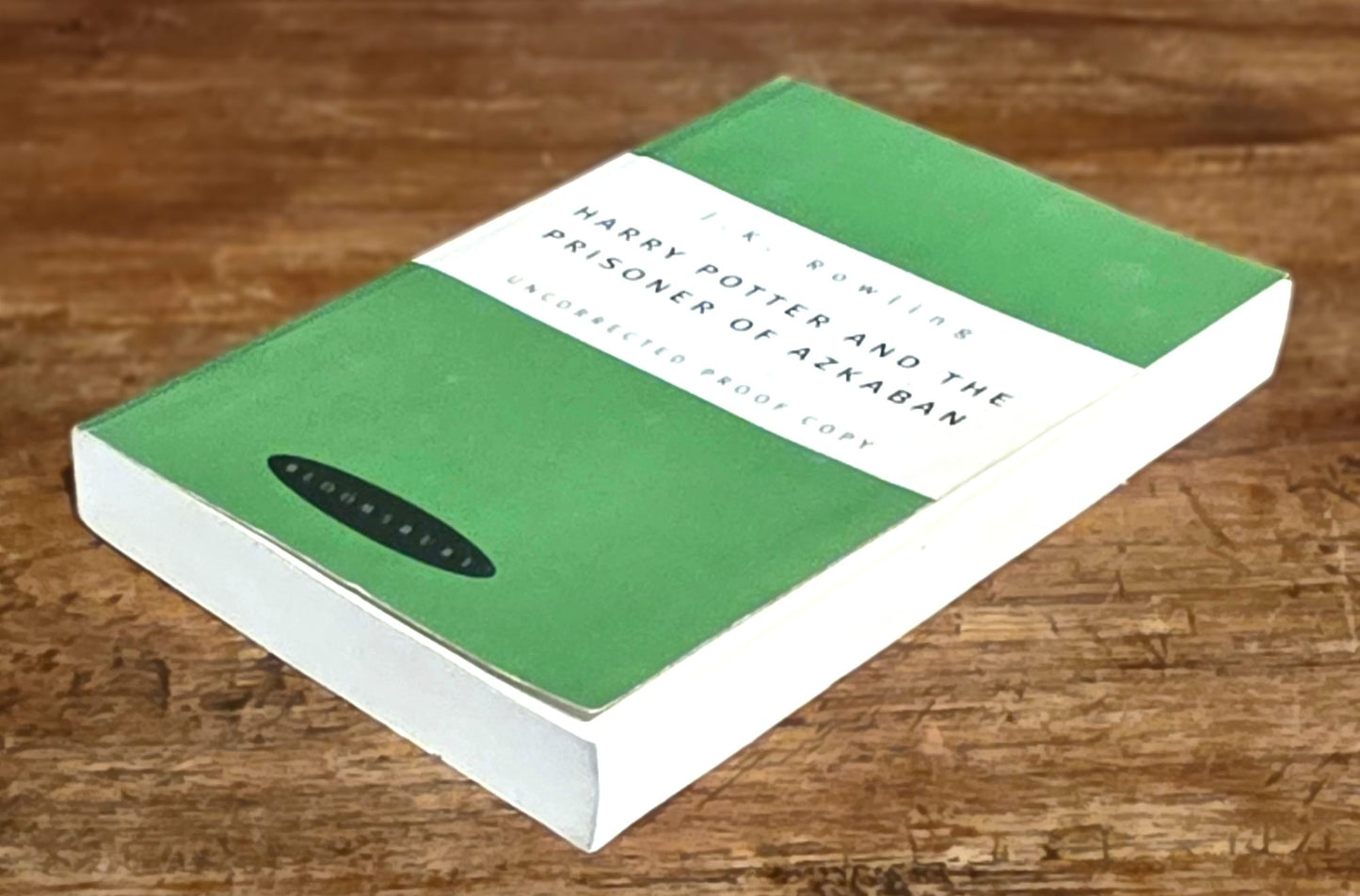 Harry Potter and the Prisoner of Azkaban – Uncorrected Proof Copy (Green Variant) – Signed Bloomsbury Bookplate