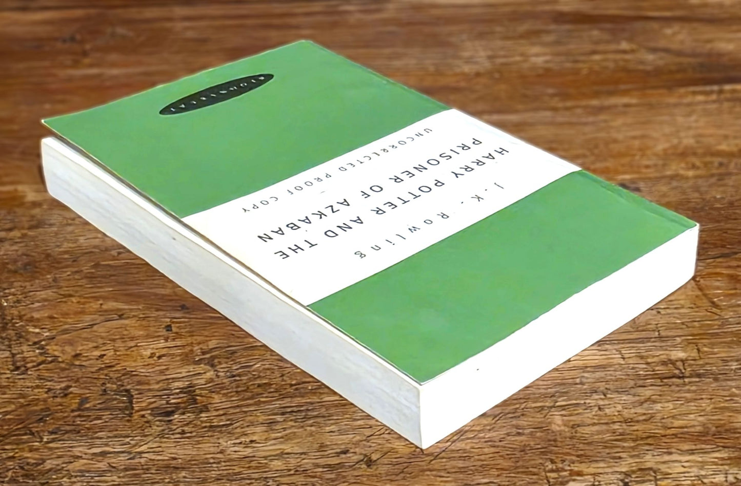 Harry Potter and the Prisoner of Azkaban – Uncorrected Proof Copy (Green Variant) – Signed Bloomsbury Bookplate