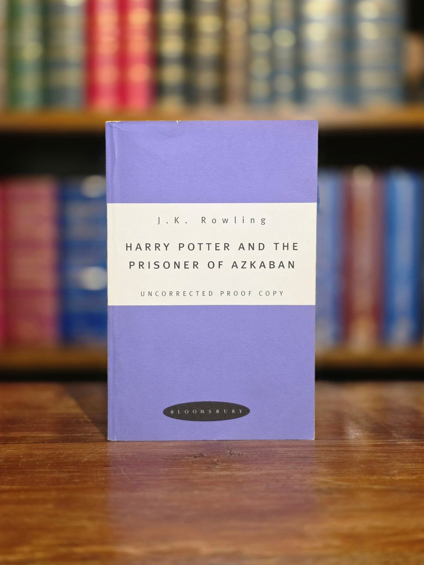 Harry Potter and the Prisoner of Azkaban - Uncorrected Proof Copy (Purple Variant) - Signed Bloomsbury Bookplate
