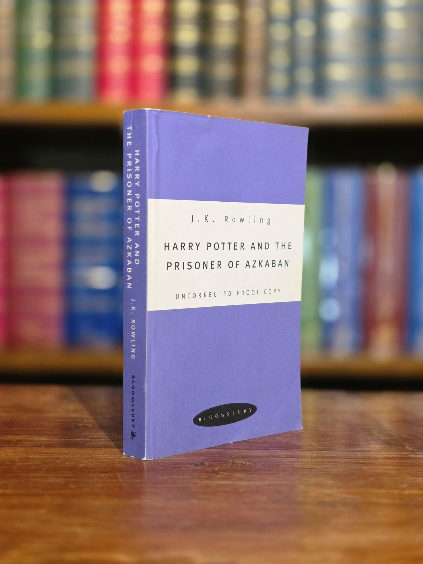 Harry Potter and the Prisoner of Azkaban - Uncorrected Proof Copy (Purple Variant) - Signed Bloomsbury Bookplate