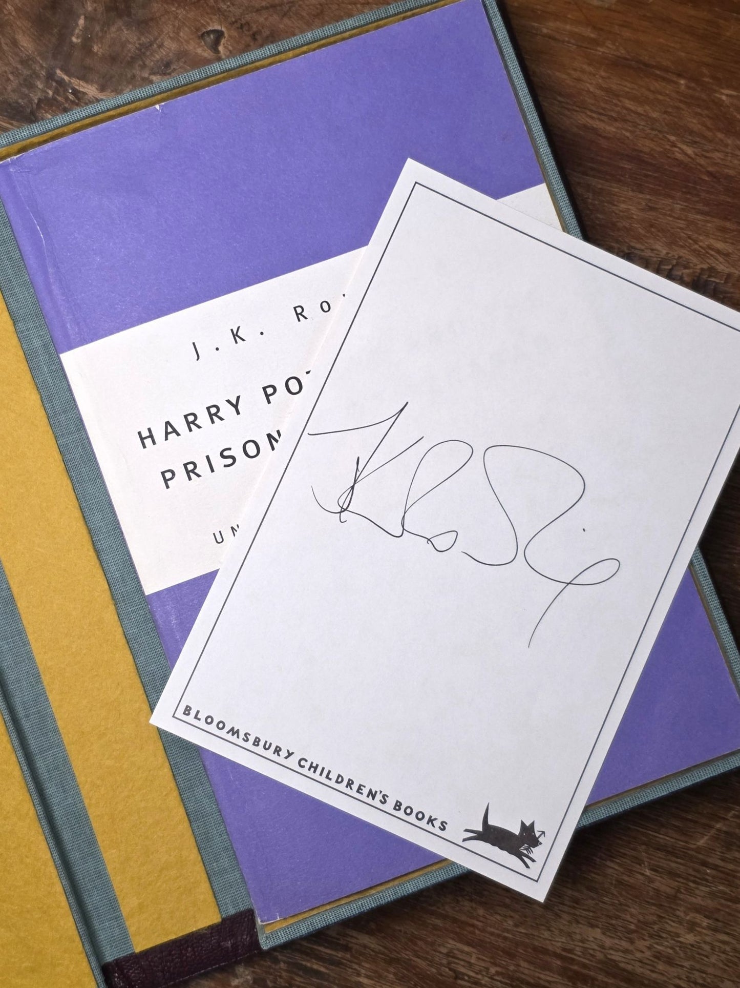 Harry Potter and the Prisoner of Azkaban - Uncorrected Proof Copy (Purple Variant) - Signed Bloomsbury Bookplate