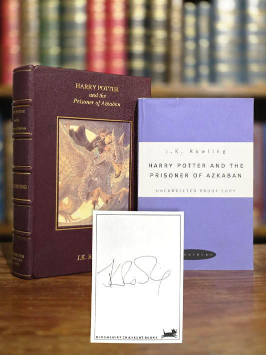 Harry Potter and the Prisoner of Azkaban - Uncorrected Proof Copy (Purple Variant) - Signed Bloomsbury Bookplate