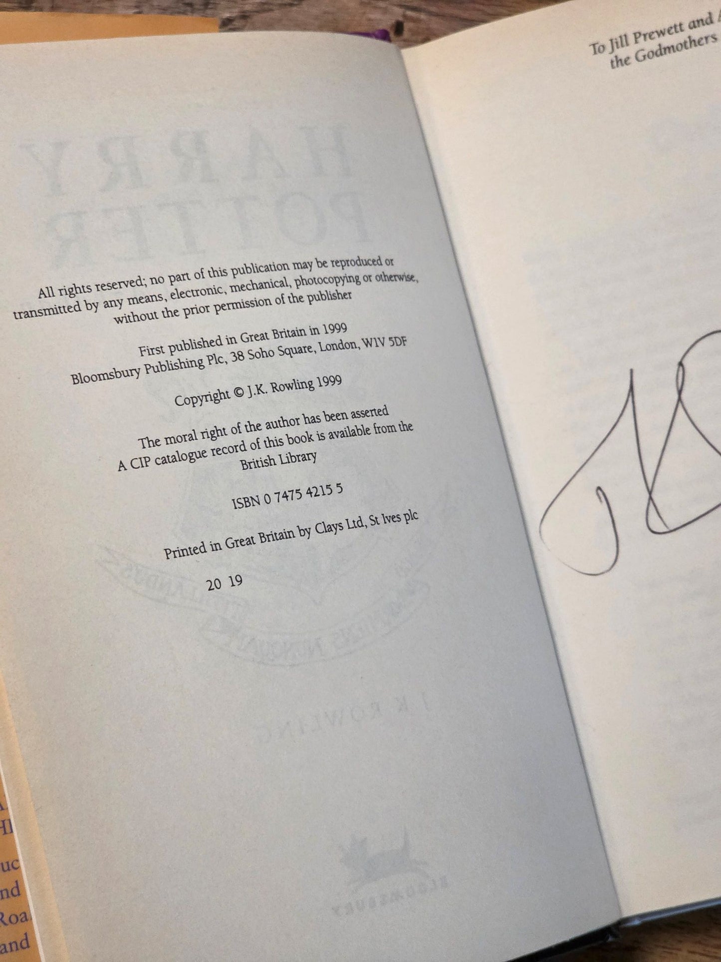 Harry Potter and the Prisoner of Azkaban - Signed