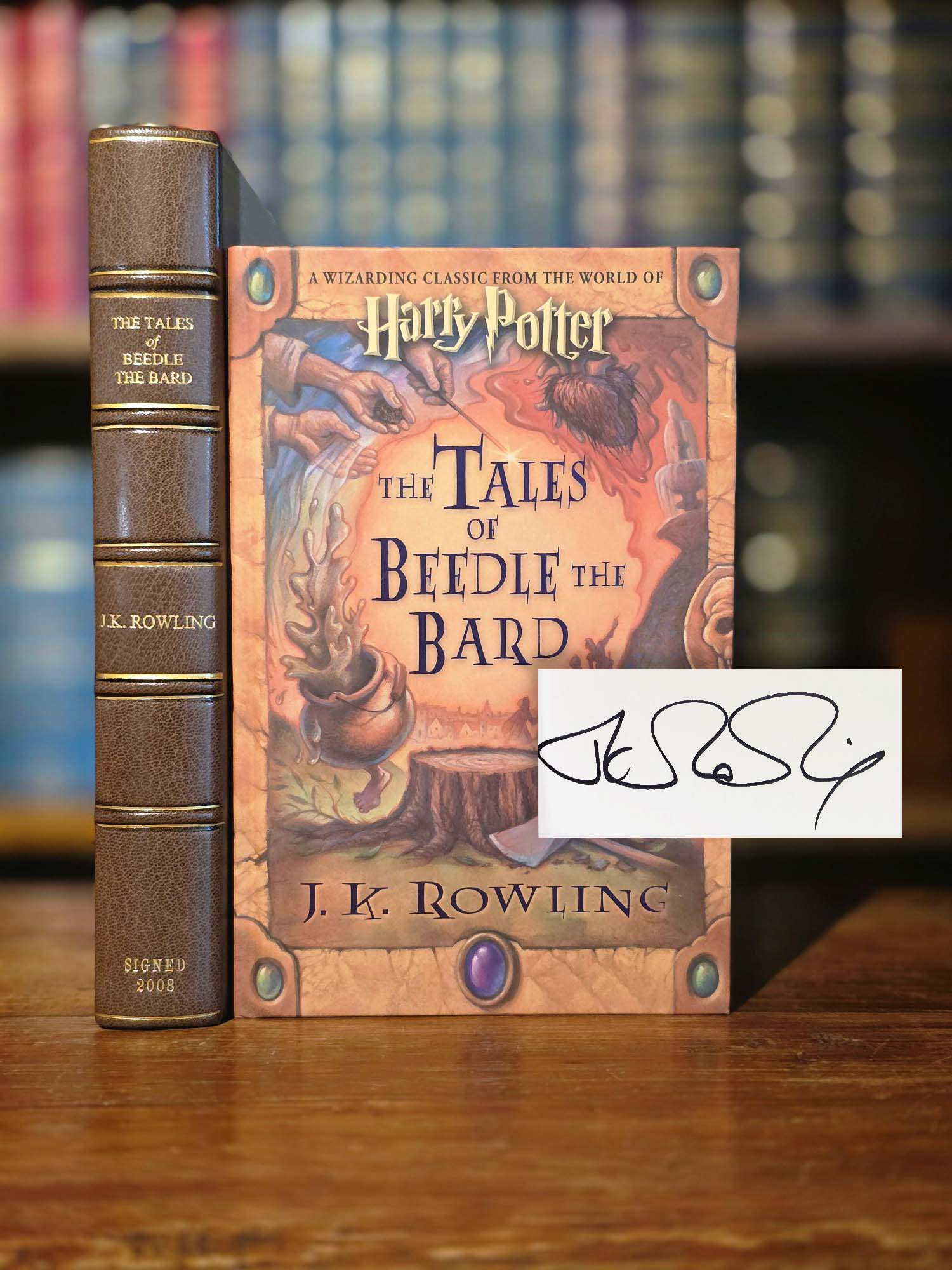 The Tales of Beedle the Bard - Extremely rare signed First American edition, first printing