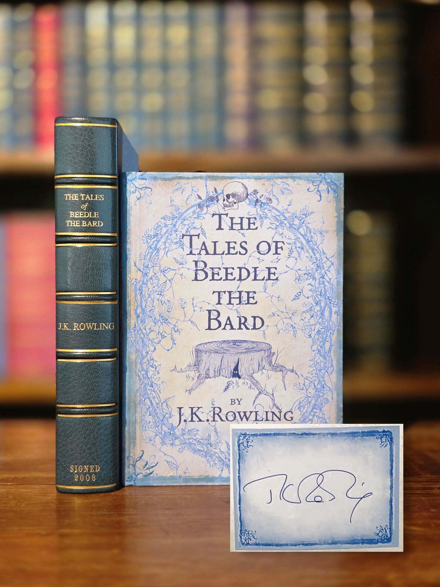 The Tales of Beedle the Bard – Signed on an extremely scarce bookplate
