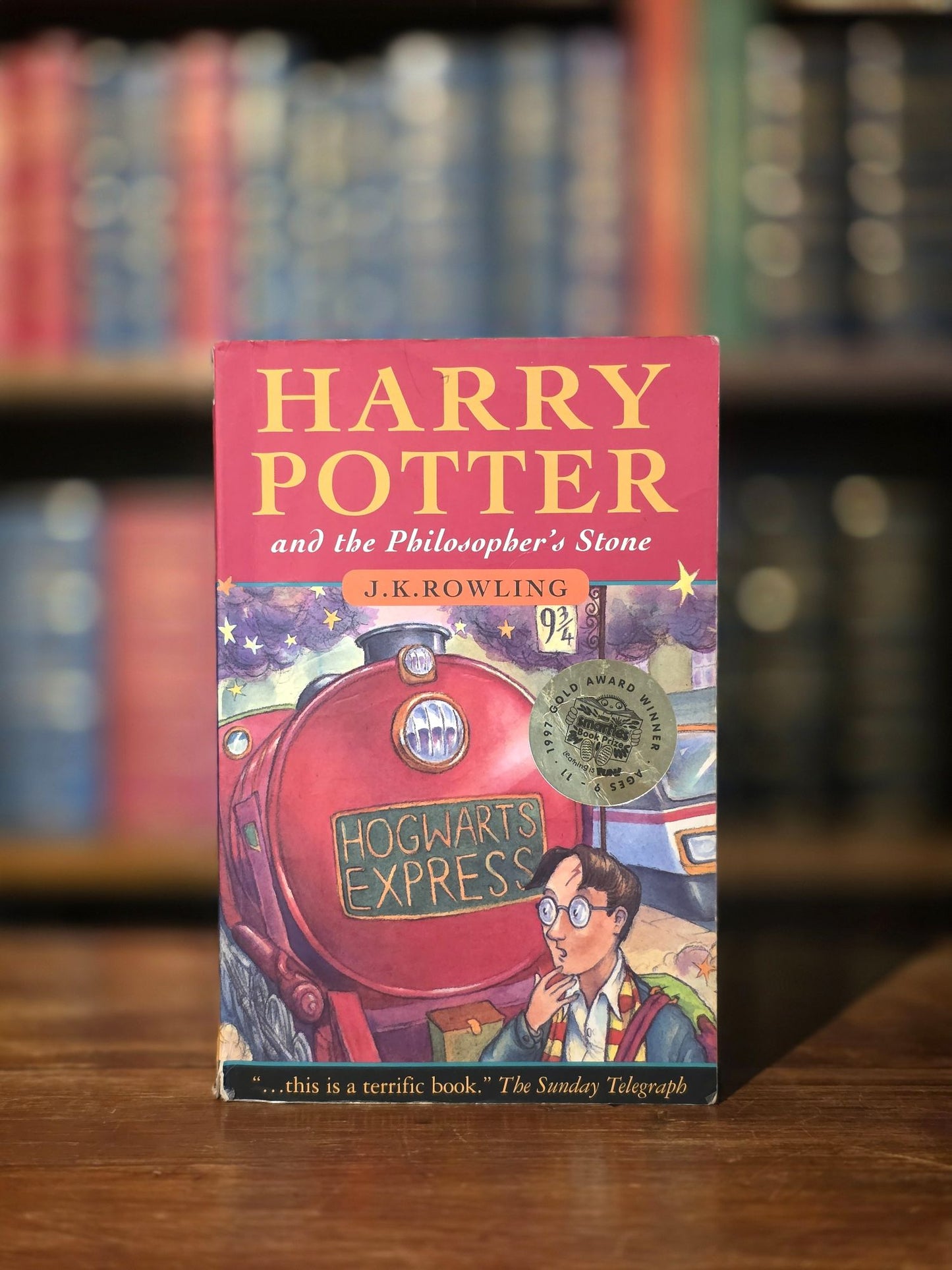 Harry Potter and the Philosopher’s Stone & Chamber of Secrets – Signed. “Friend of Potter” button included