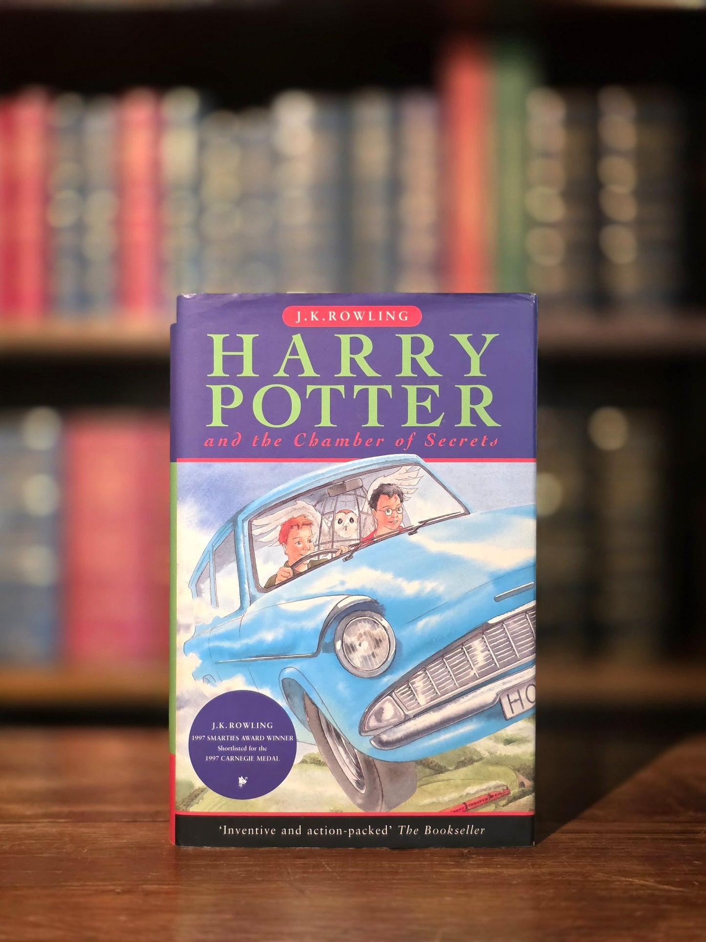 Harry Potter and the Philosopher’s Stone & Chamber of Secrets – Signed. “Friend of Potter” button included