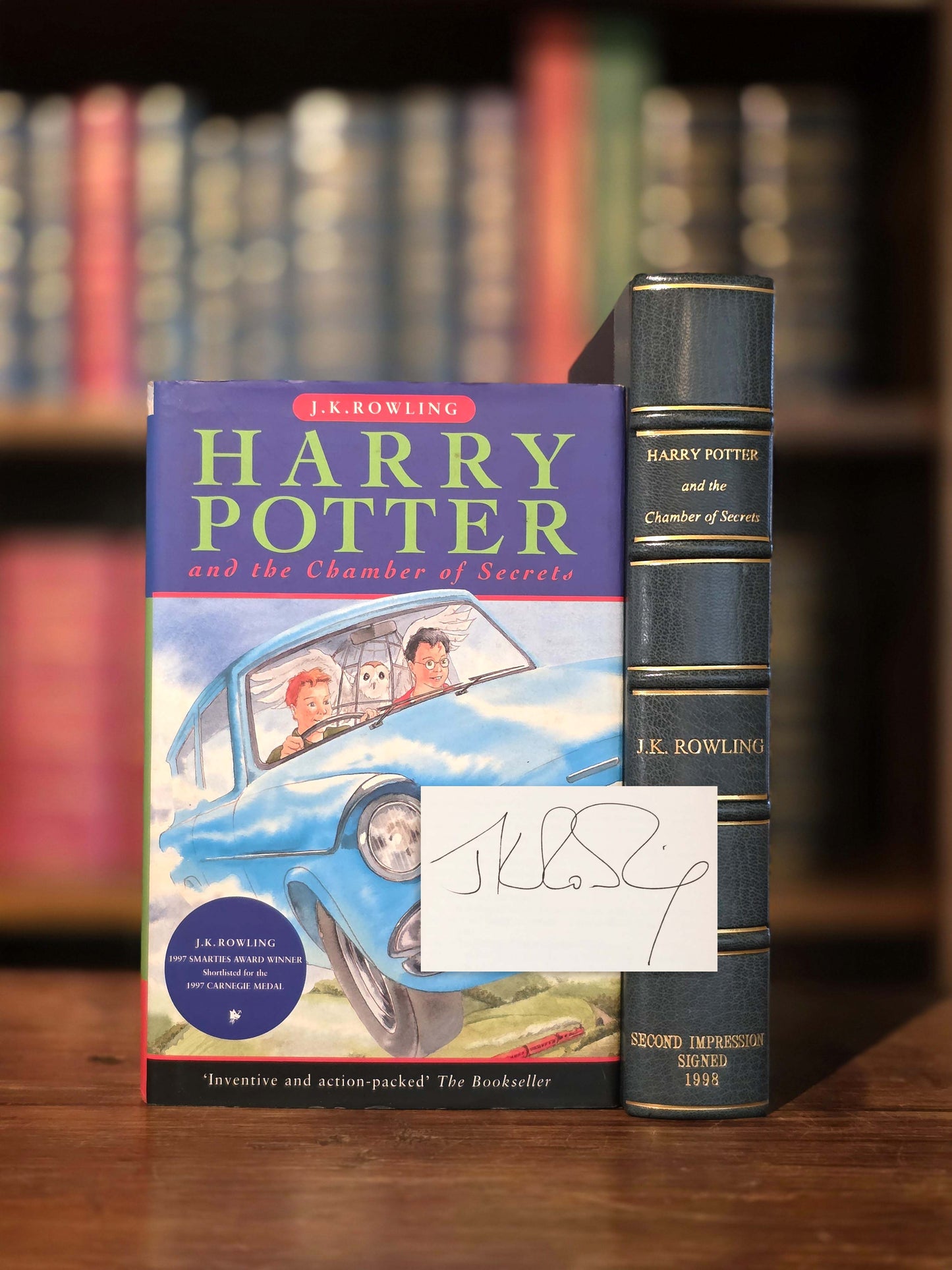 Harry Potter and the Chamber of Secrets – scarce signed first edition, second impression