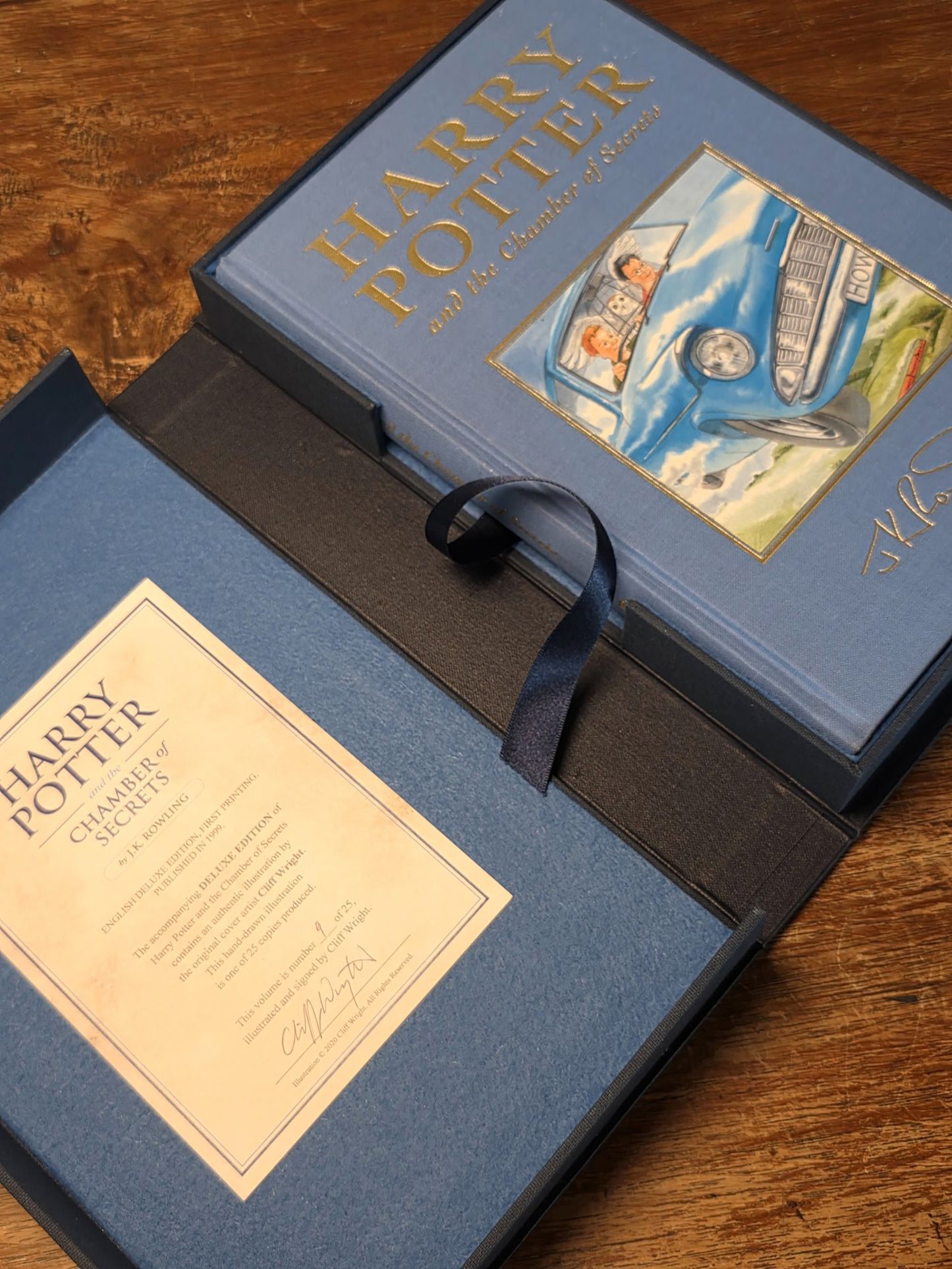 Harry Potter and the Chamber of Secrets – one of 25 hand-illustrated copies by Cliff Wright