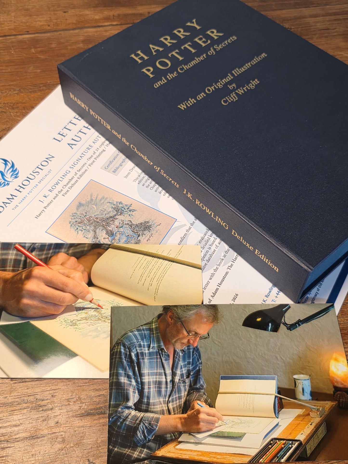 Harry Potter and the Chamber of Secrets – one of 25 hand-illustrated copies by Cliff Wright