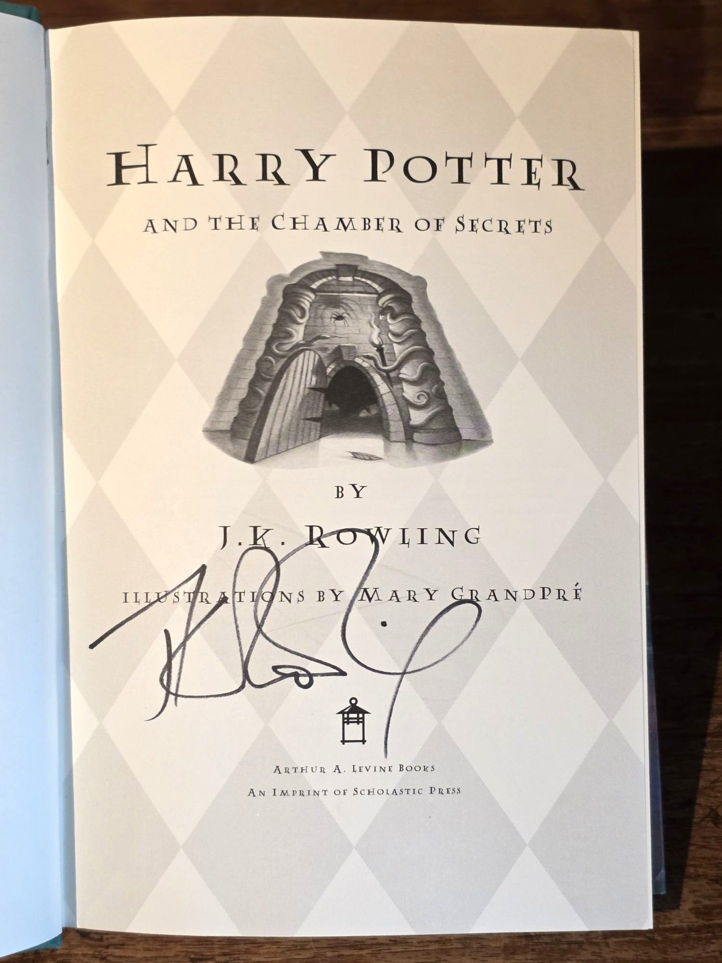Harry Potter and the Chamber of Secrets, First US Edition, First Printing – Signed