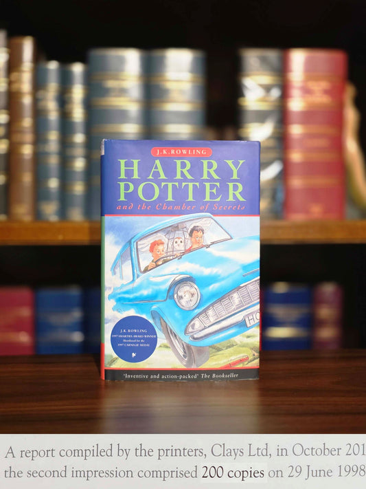 Harry Potter and the Chamber of Secrets -- First UK edition, second hardback printing – One of only 200 copies