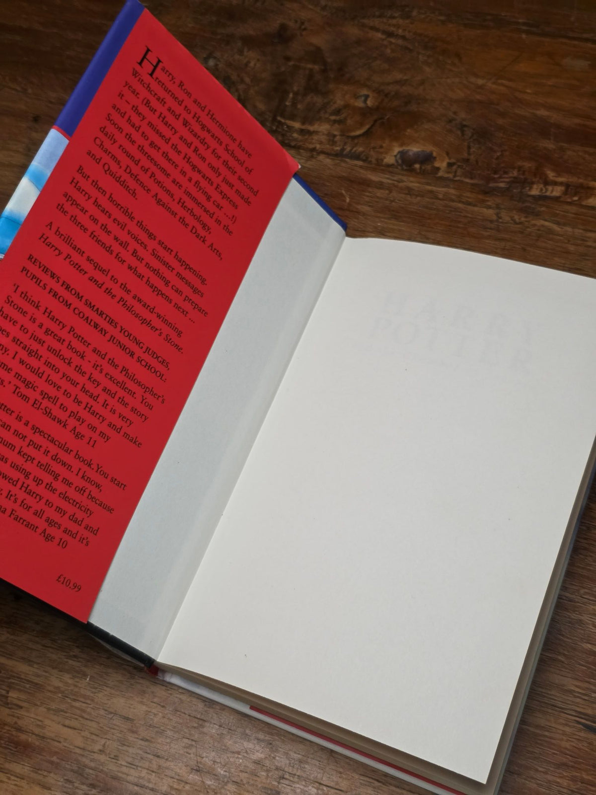 Harry Potter and the Chamber of Secrets – First UK edition, fourth hardback printing