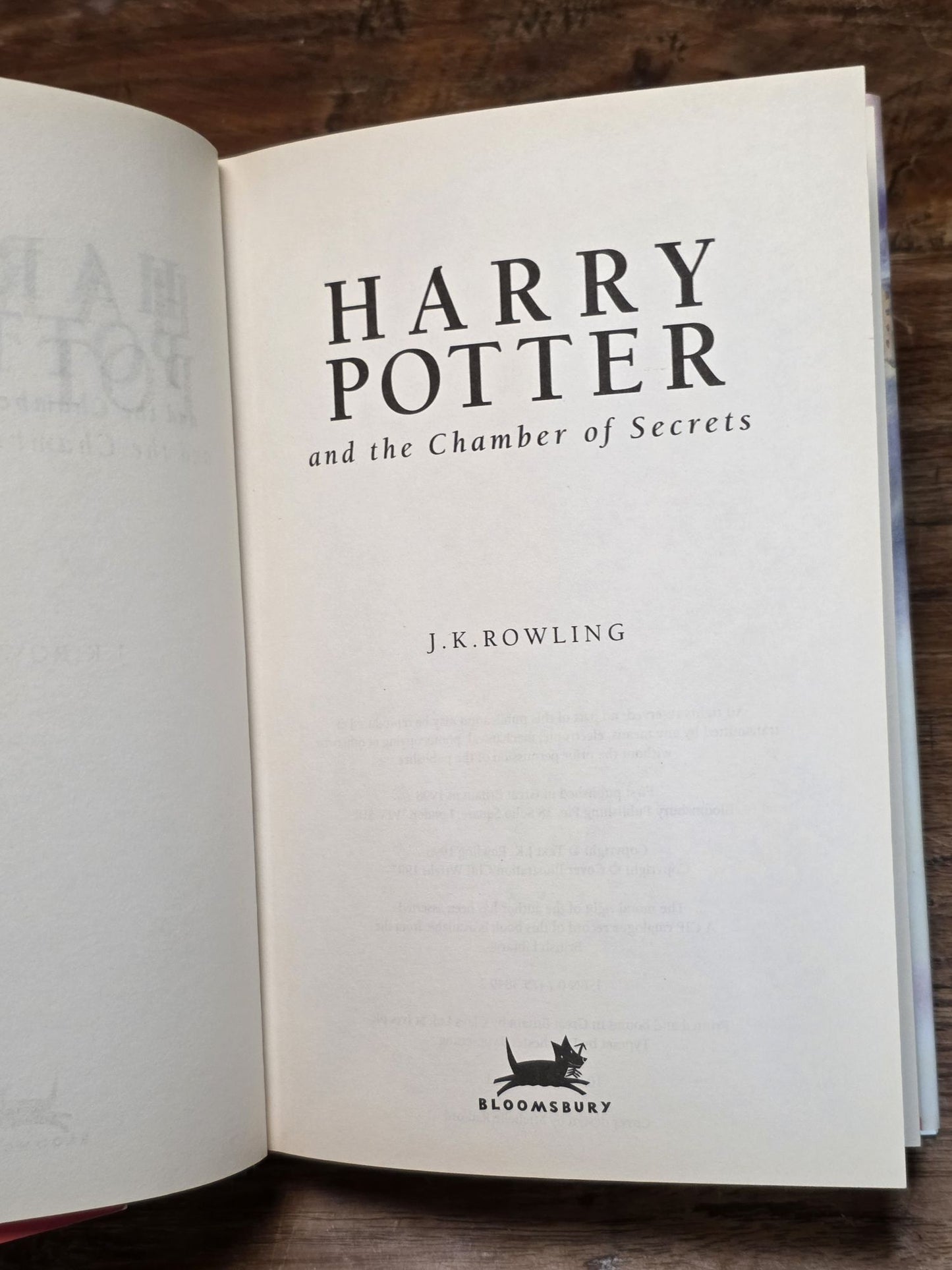 Harry Potter and the Chamber of Secrets - Near Pristine First Edition, First printing